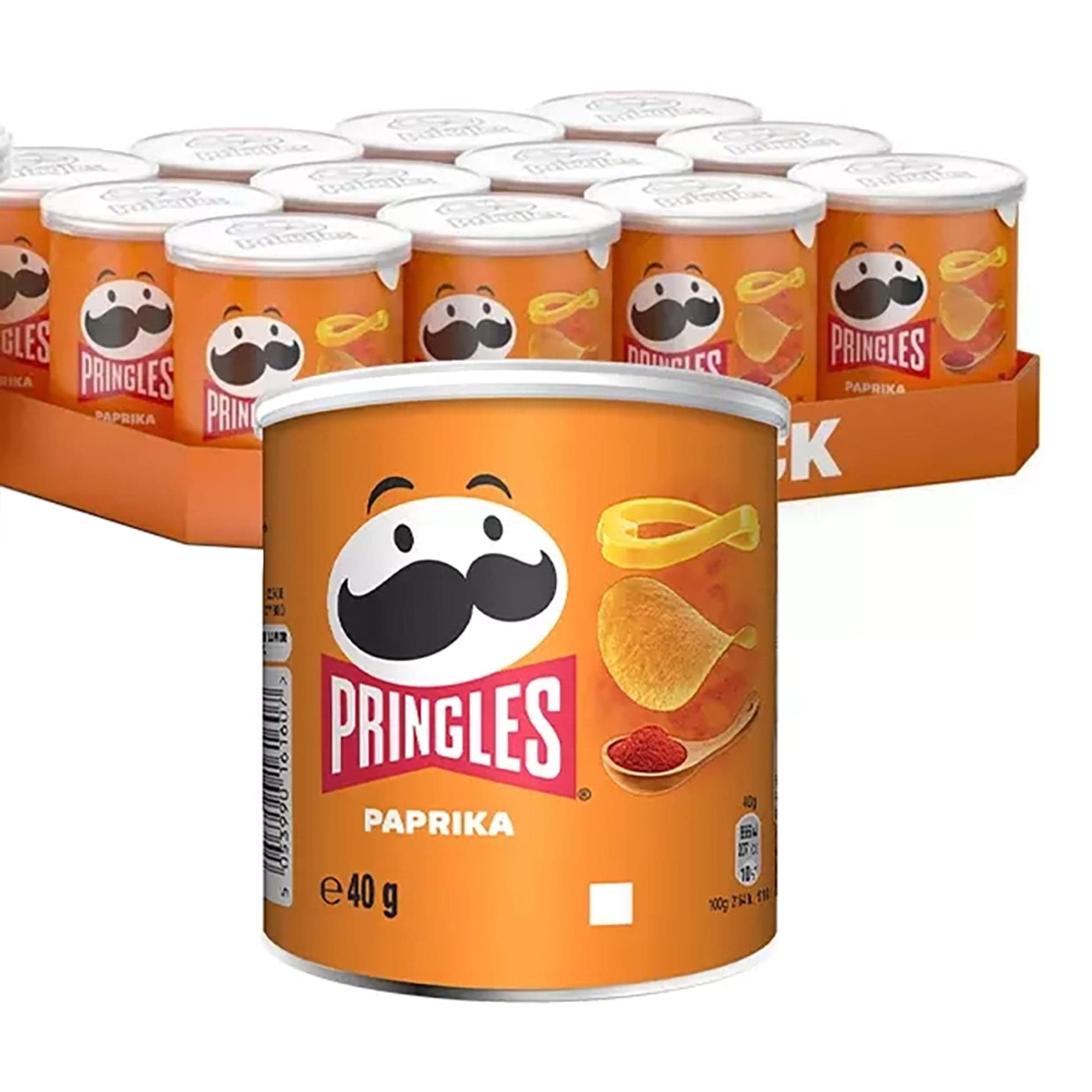 Pringles Paprika Mini Suurpakkaus - 12 x 40 g – ERT Godis Bulk