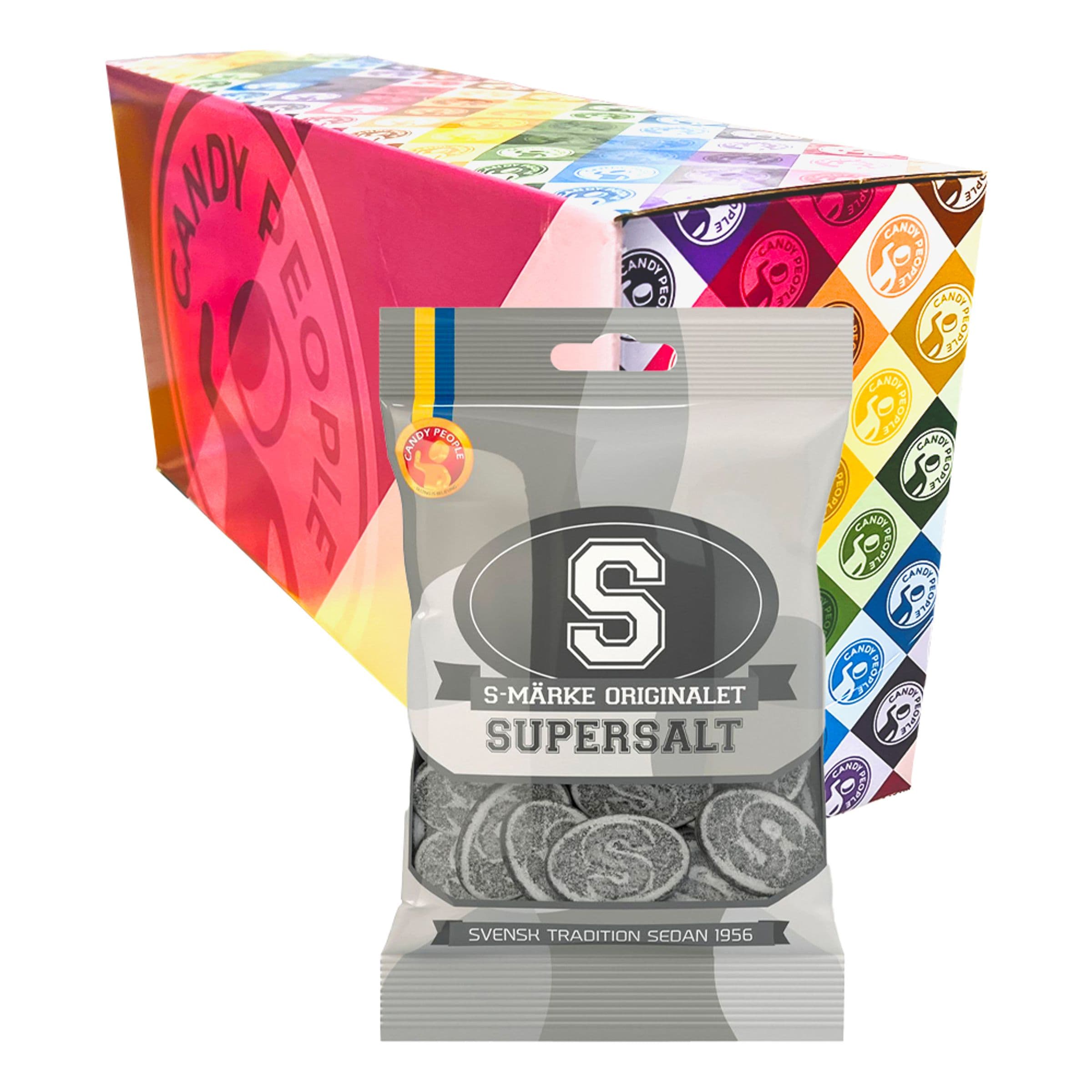 S-Märken Salta Suurpakkaus - 18 x 80 g – ERT Godis Bulk