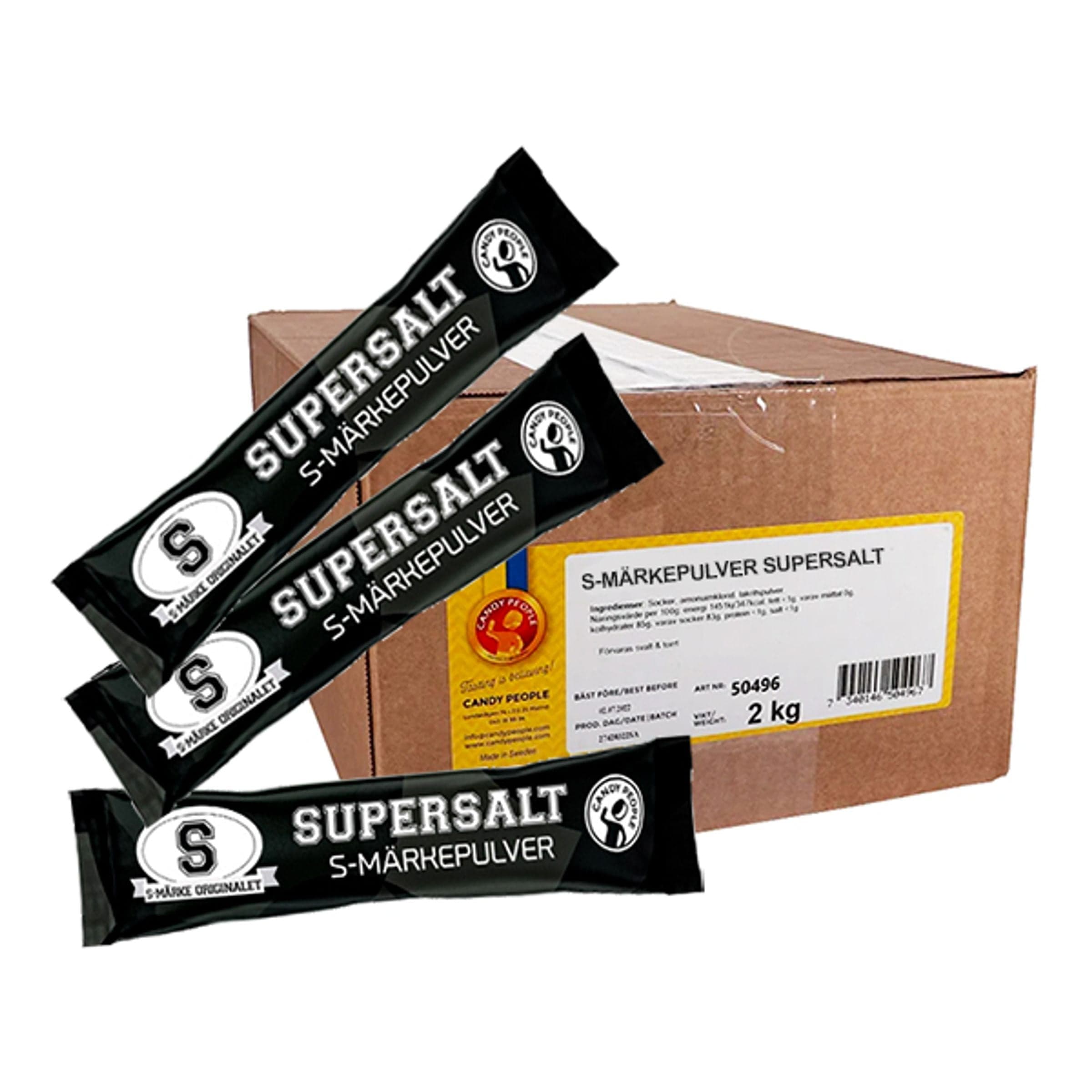 S-Märkepulver Supersalt Suurpakkaus - 2 kg – ERT Godis Bulk