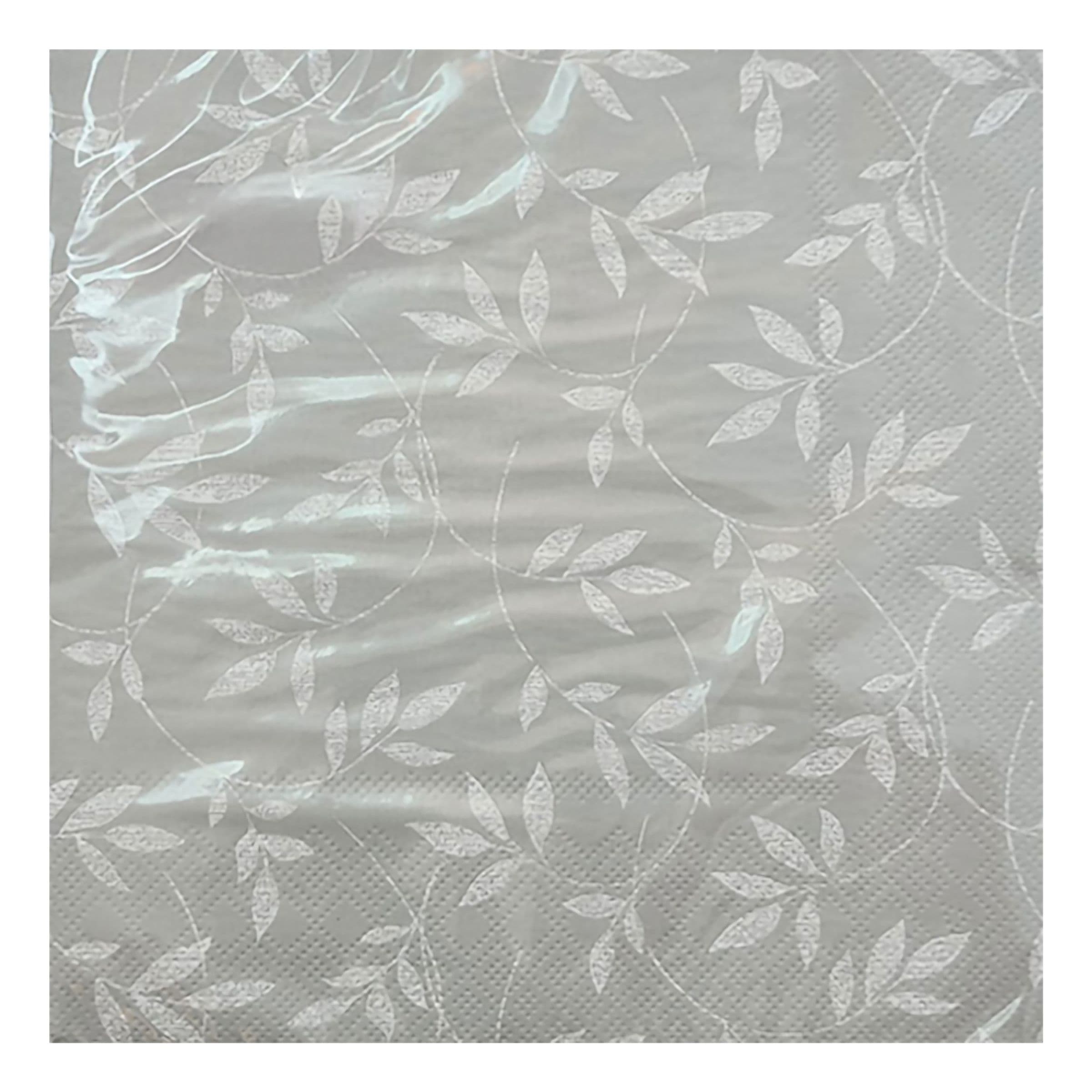 Lautasliinat Harmaat Valkoisilla Lehdillä - 20-pakkaus – Dynäs Import