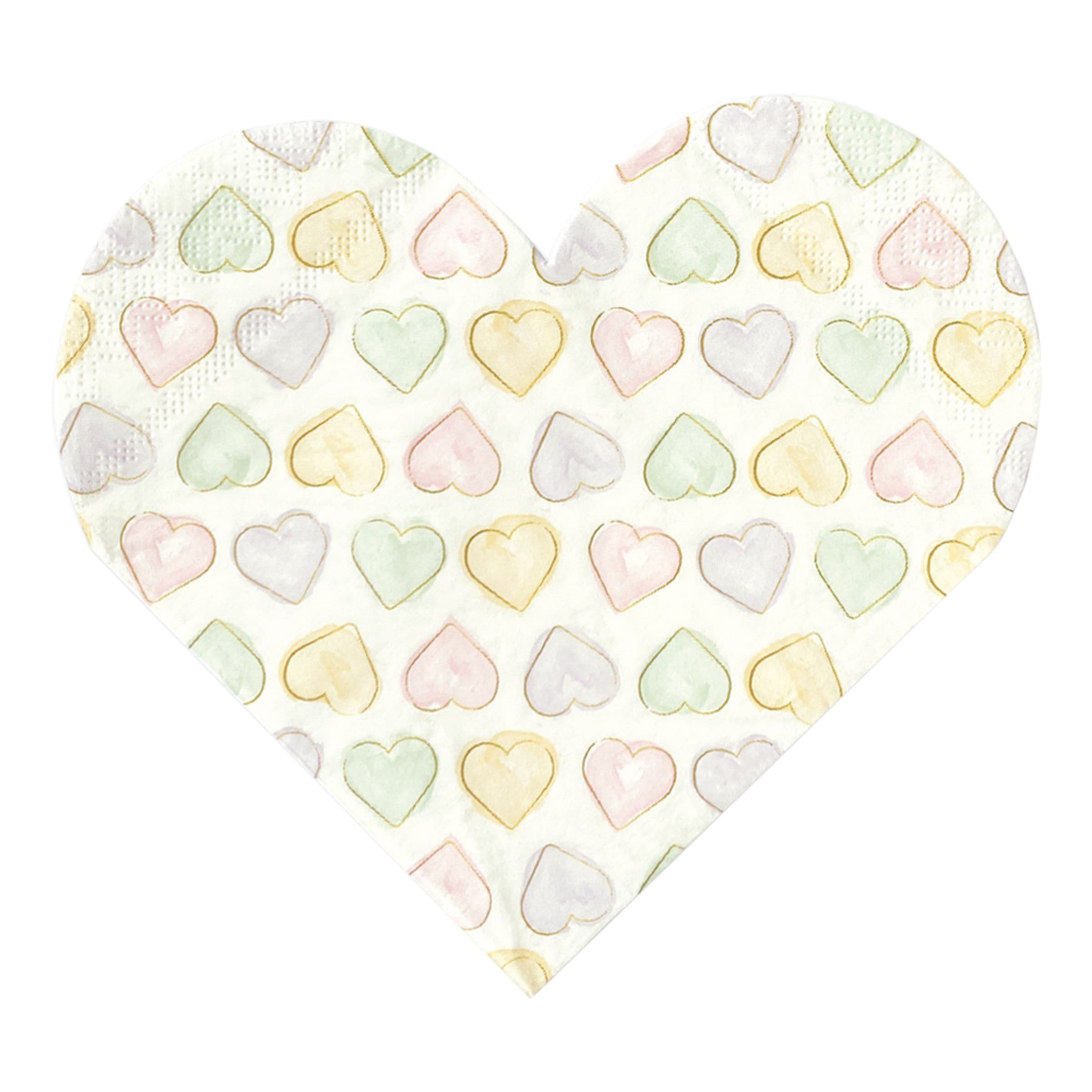 Lautasliinat Sydämet Vesiväri - 20-pakkaus – Globos Europe