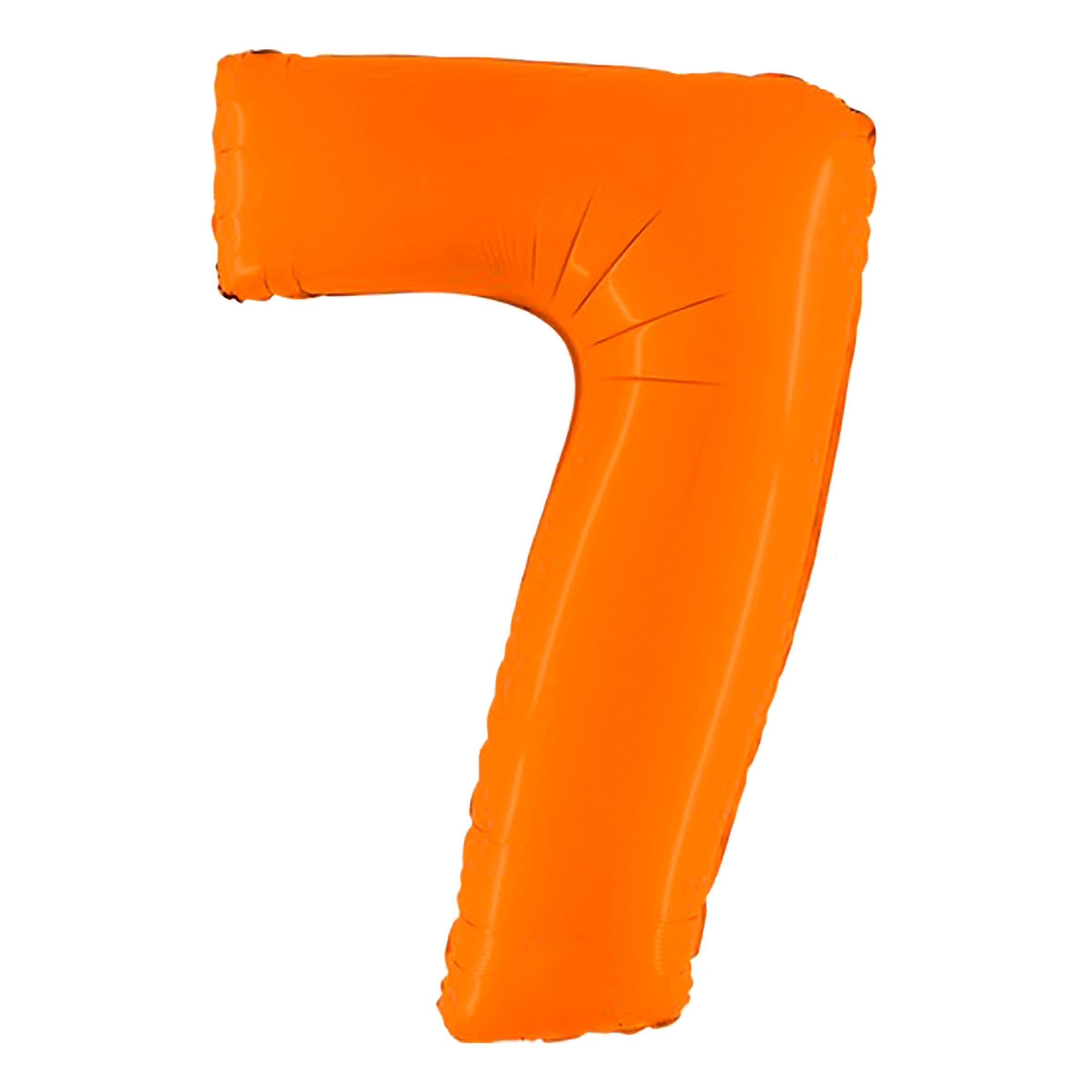 Ilmapallonumero Matta Oranssi - Numero 7 – Ballongkungen