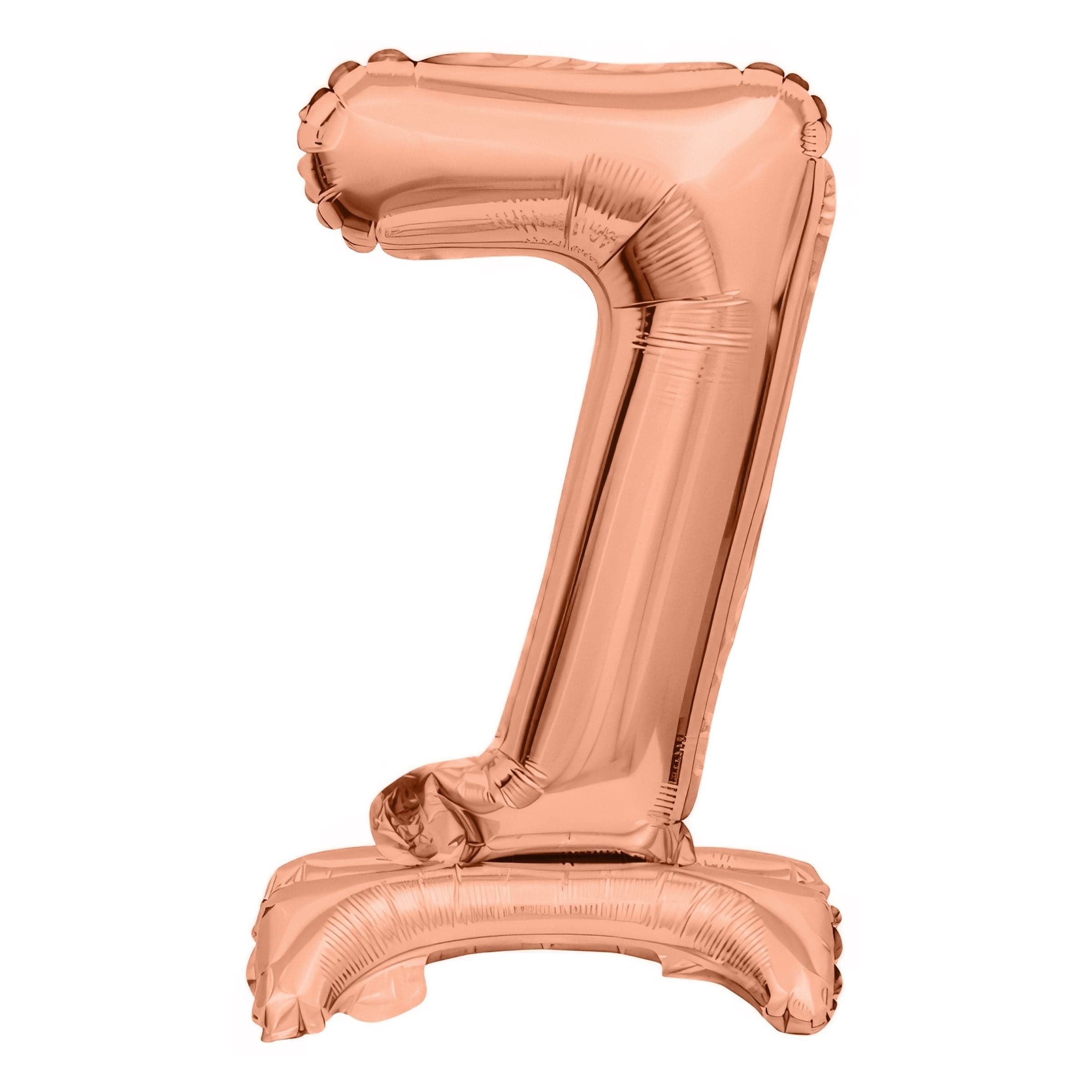 Numeroilmapallo Mini Jalustalla Ruusukulta - Numero 7 – Riethmüller