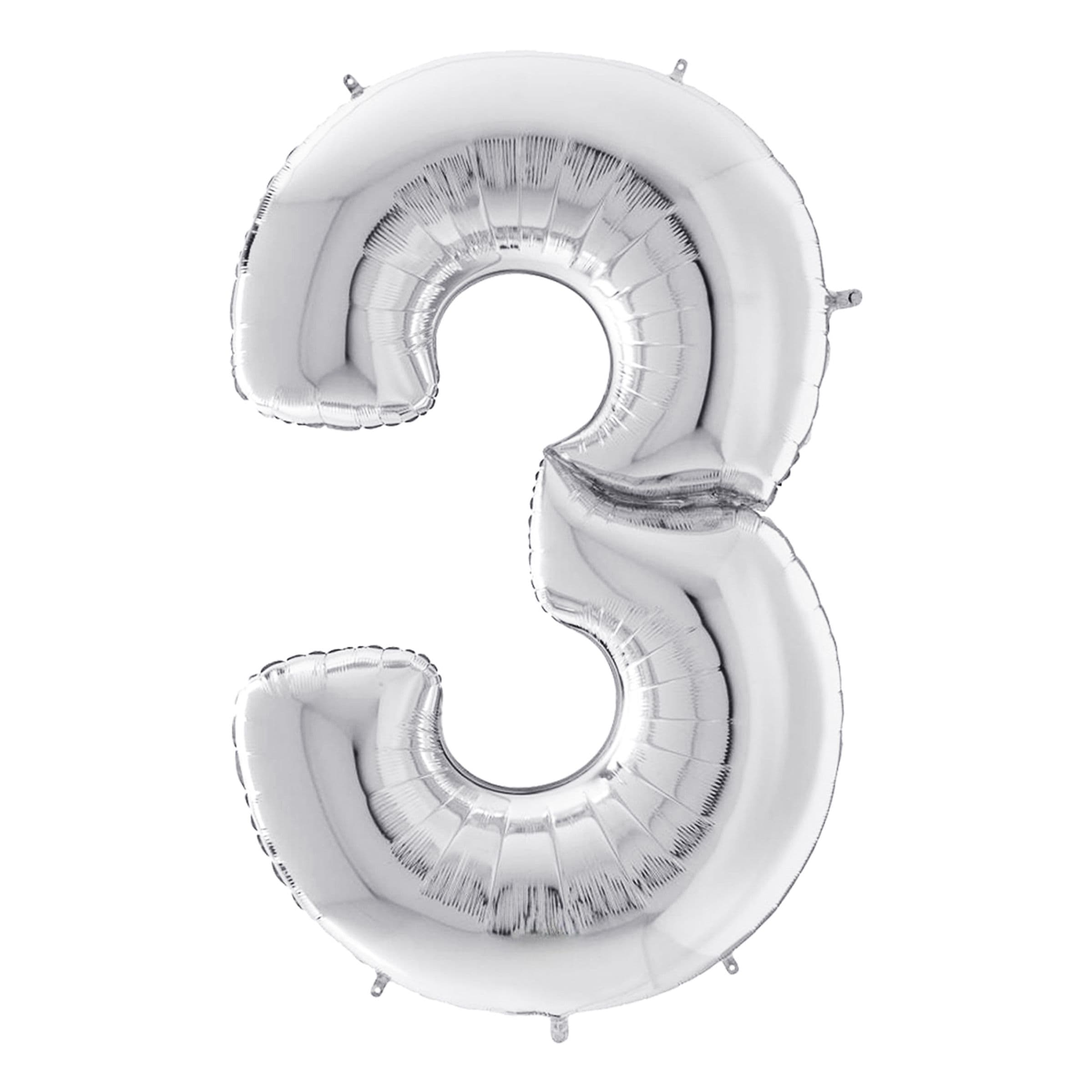 Numeroilmapallo Hopea Giganttinen - Numero 3 – Ballongkungen