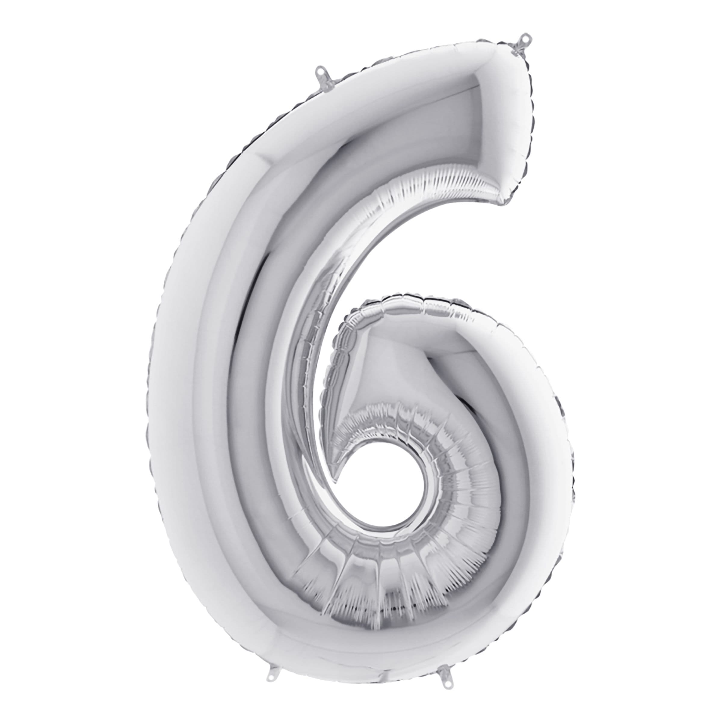 Numeroilmapallo Hopea Metallic - Numero 6 – Ballongkungen