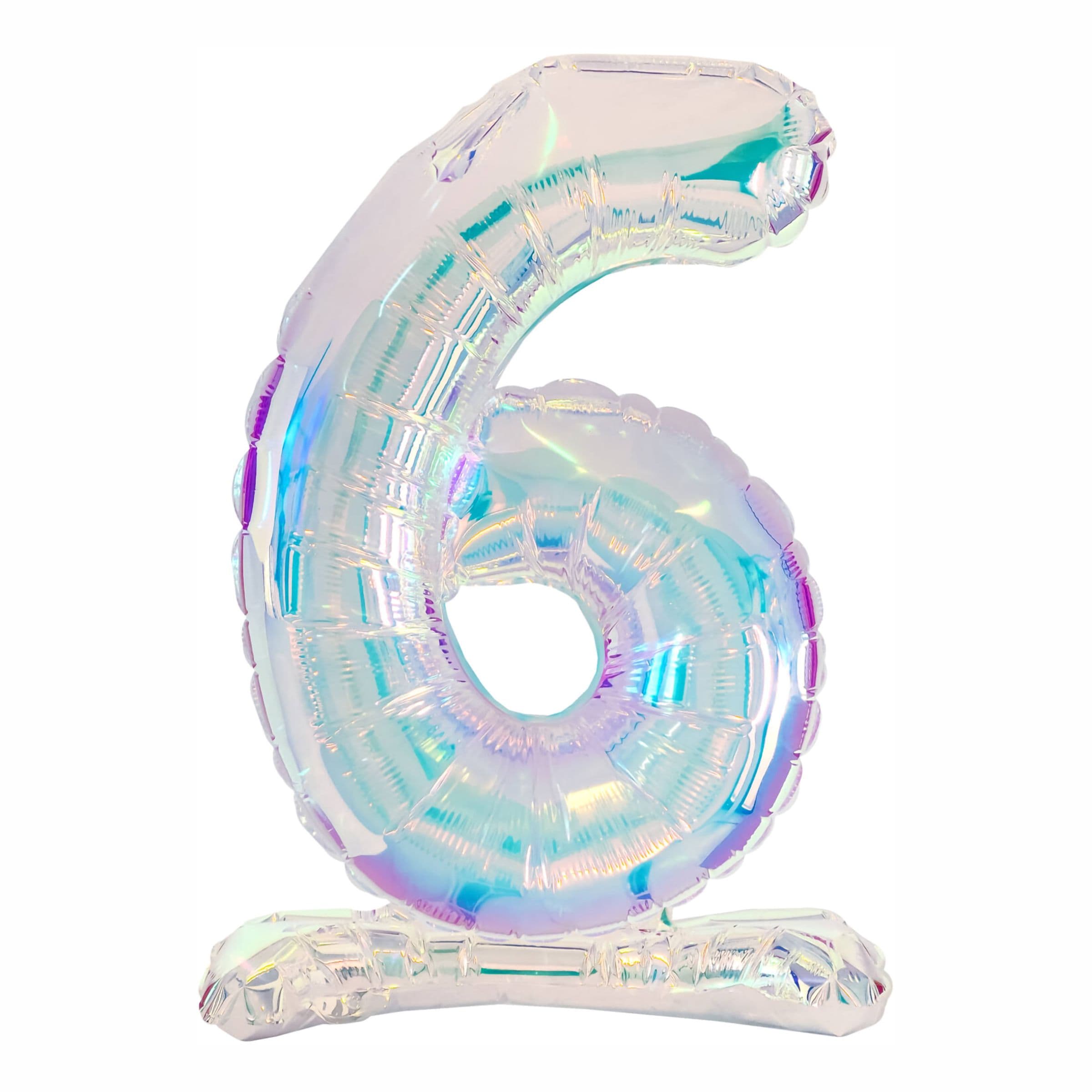 Numeropallot telineessä Iridescent - Numero 6 – Folat