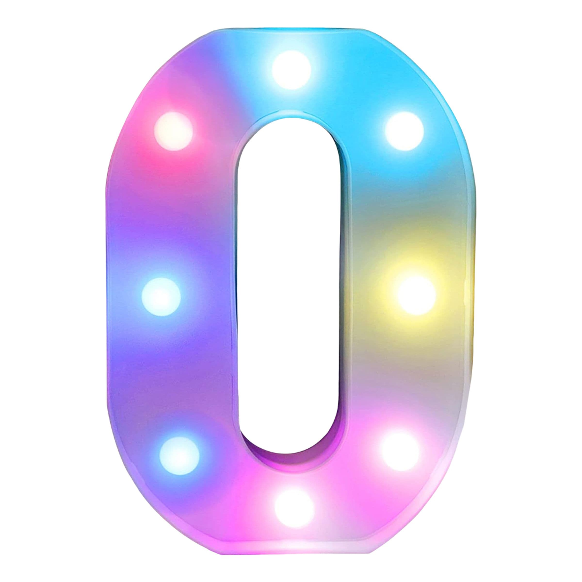 Numero LED-Valoilla RGB - Numero 0 – Catsson