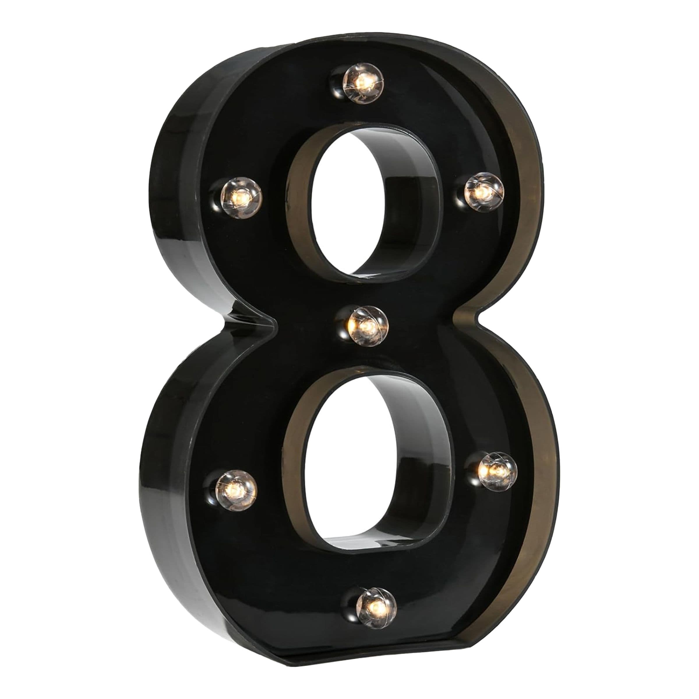 Numero Musta LED-Valolla - Numero 8 – Catsson