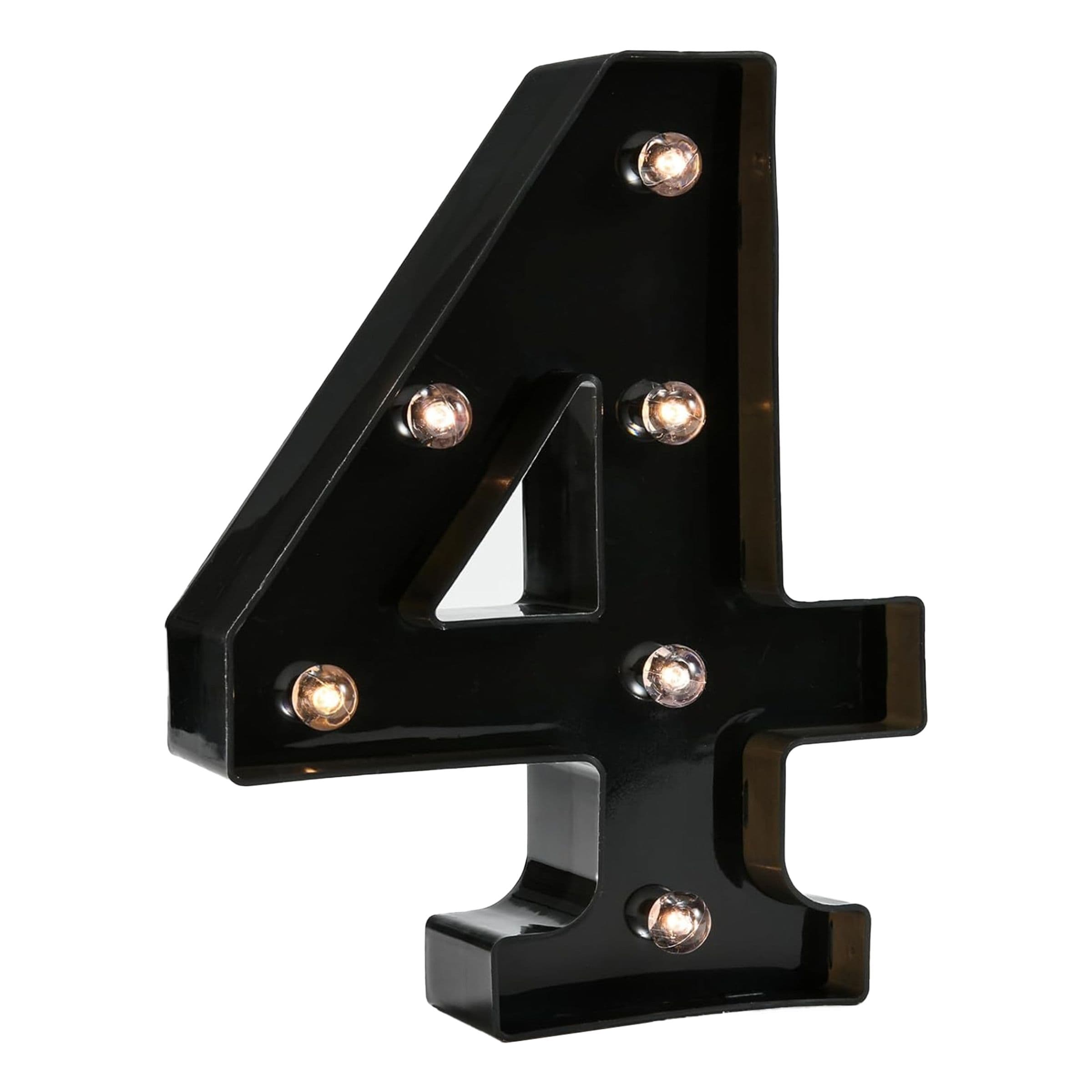 Numero Musta LED-Valolla - Numero 4 – Catsson
