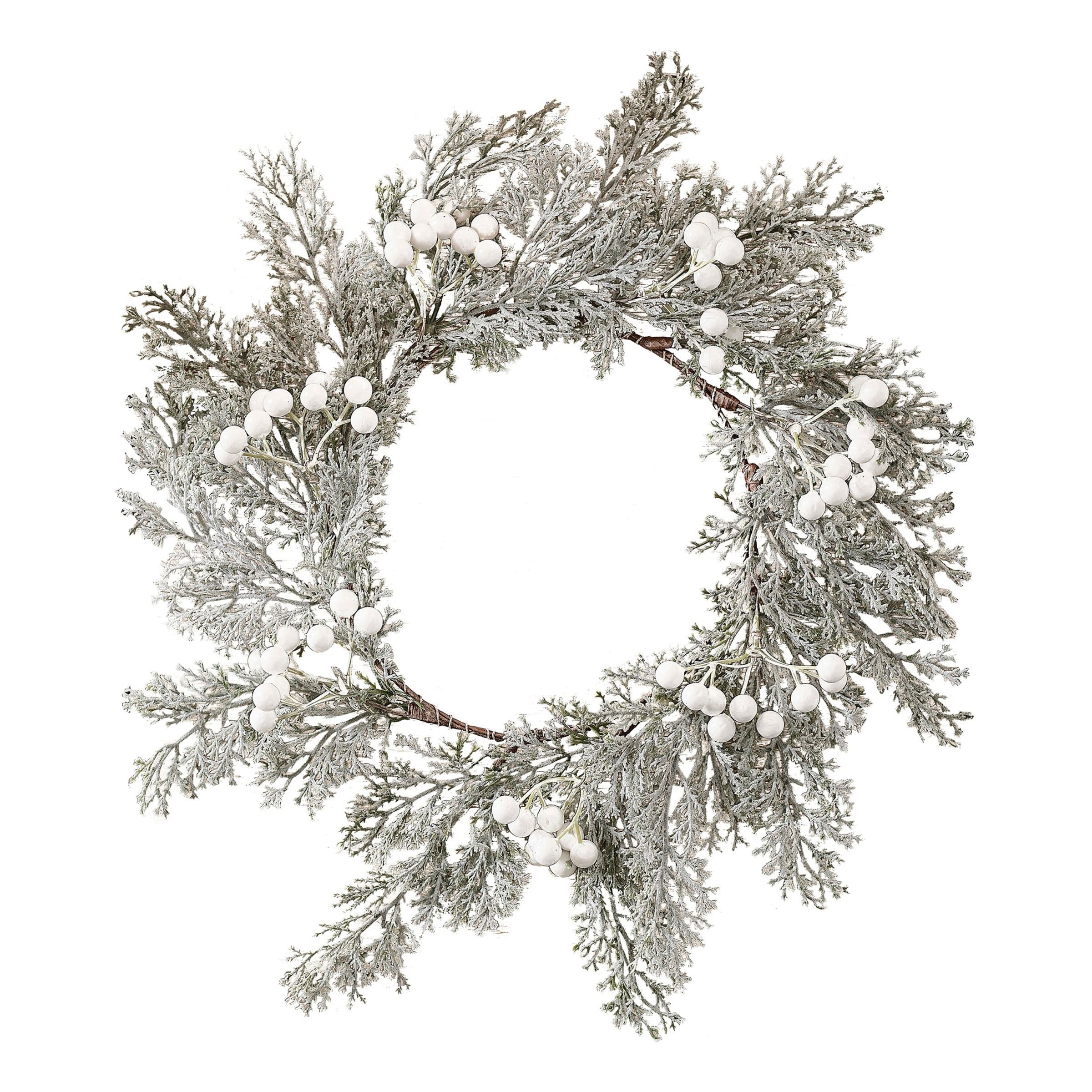 Hopeanhohtoiset Joulukranssit Lautasen Aluset - 4-pakkaus – Ginger Ray