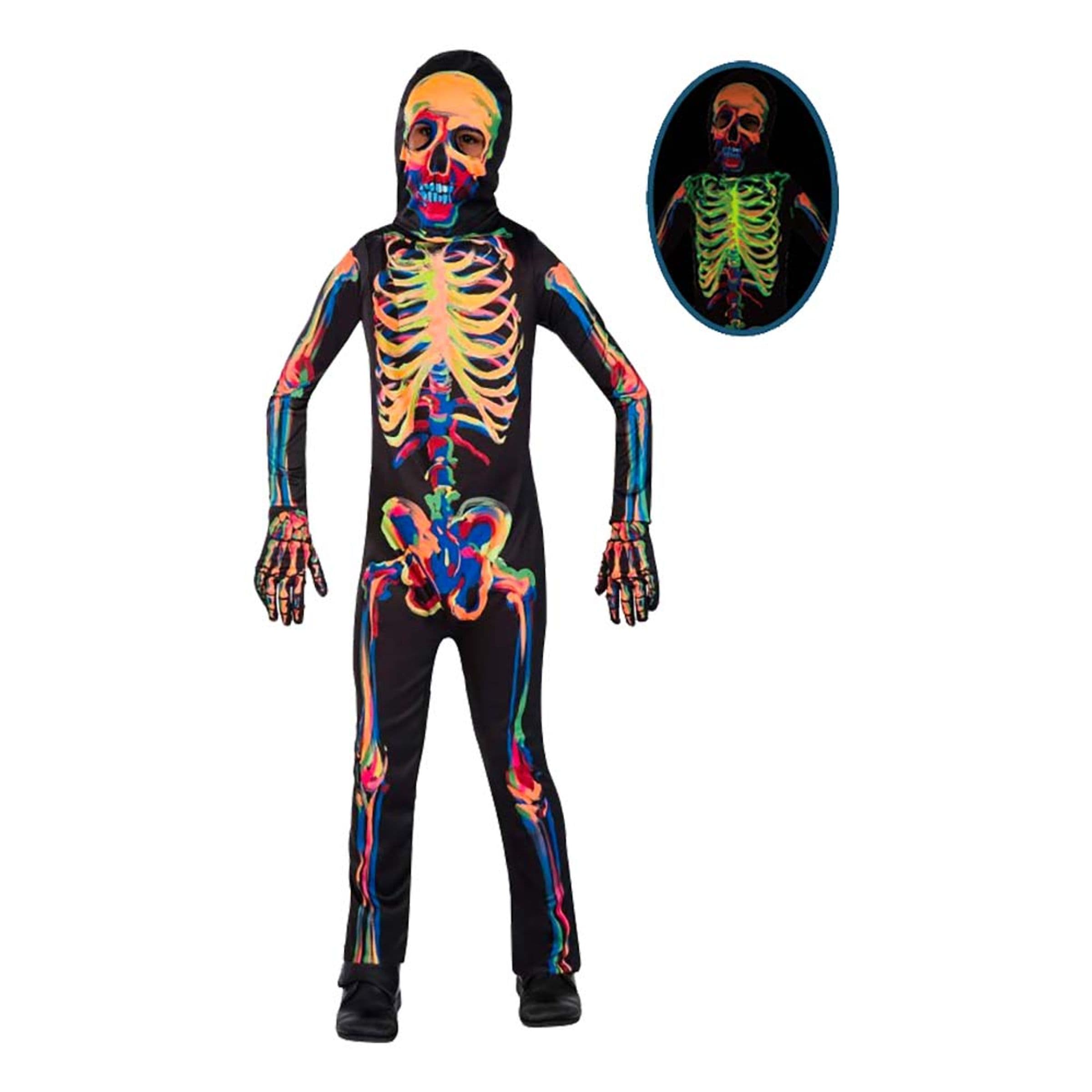 Itsevalaiseva Luuranko Lasten Naamiaisasu - X-Large – Riethmüller