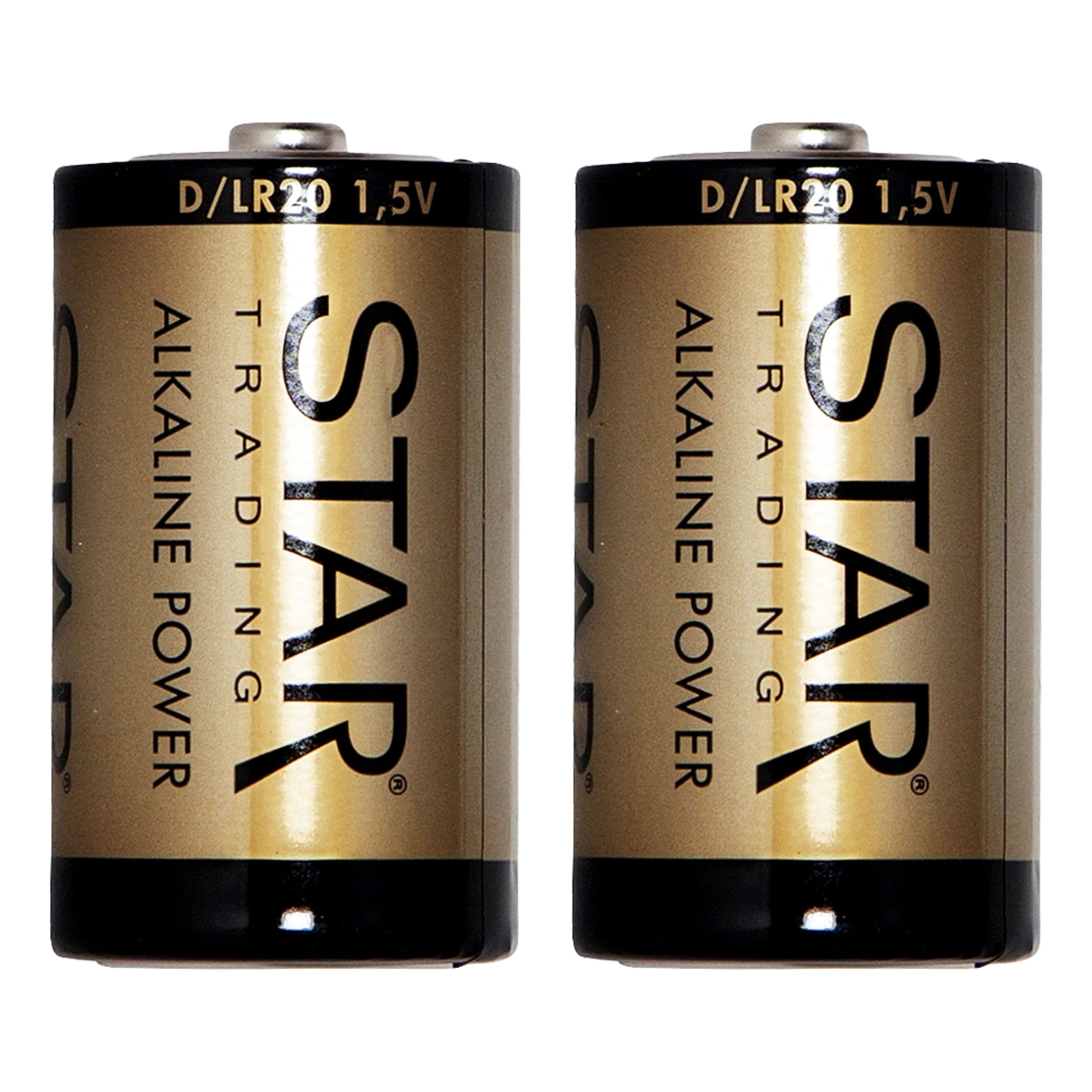 ST Power Alkaline D-Paristot - 2-pakkaus – STAR TRADING