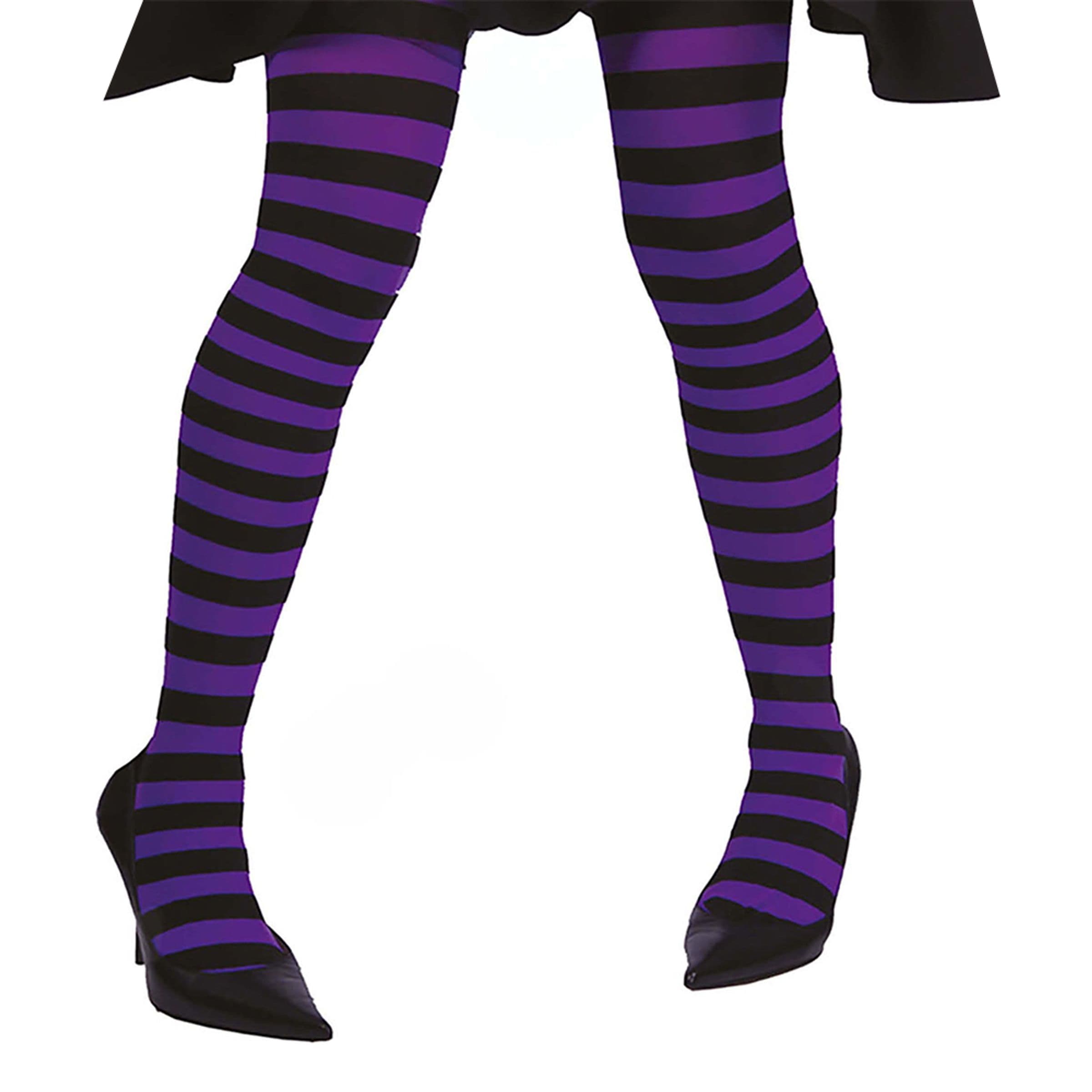 Sukkahousut Musta/Violetti Raidalliset - One size – Fiestas Guirca