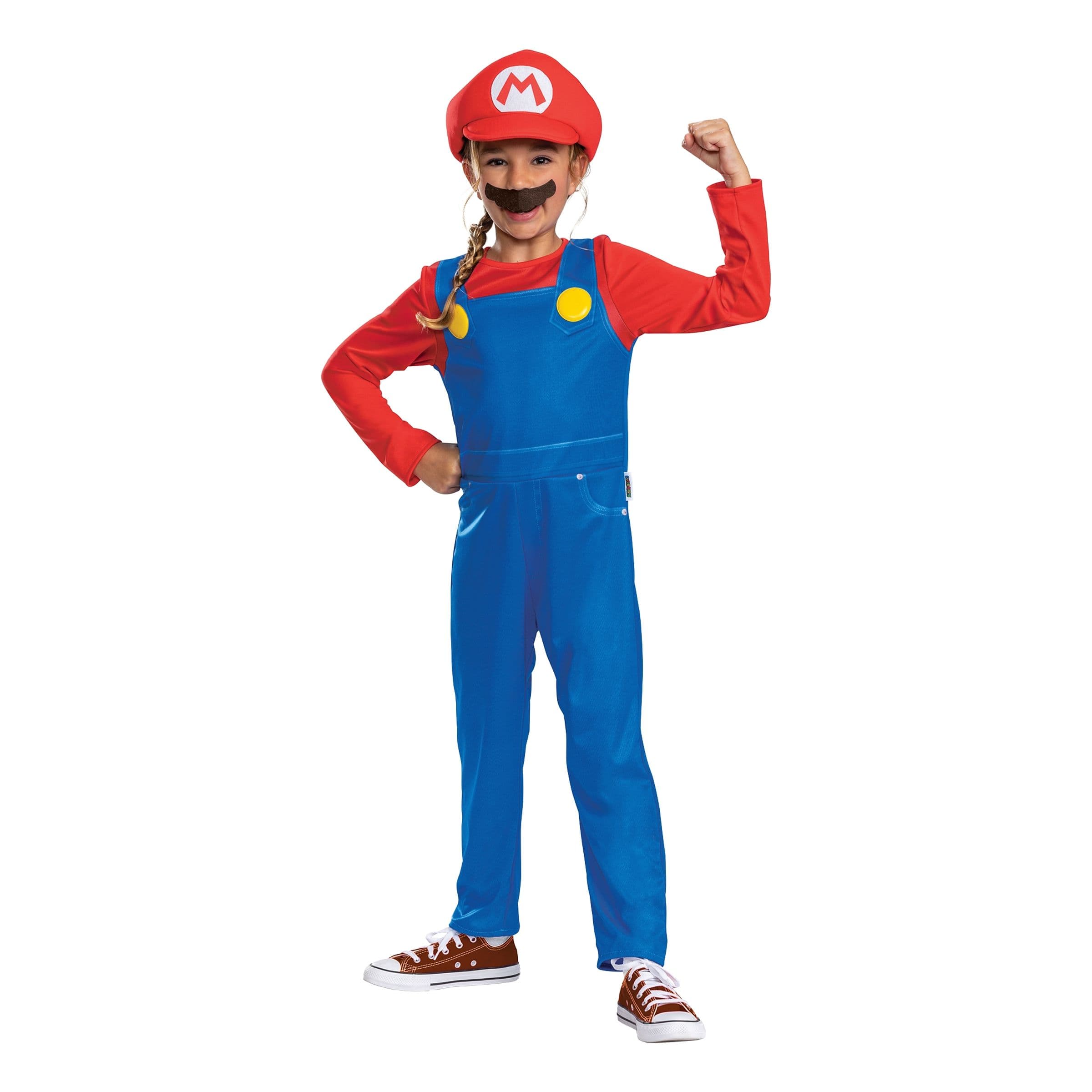 Super Mario Klassinen Lasten Naamiaisasu - Small – Jakks Pacific / Disguise