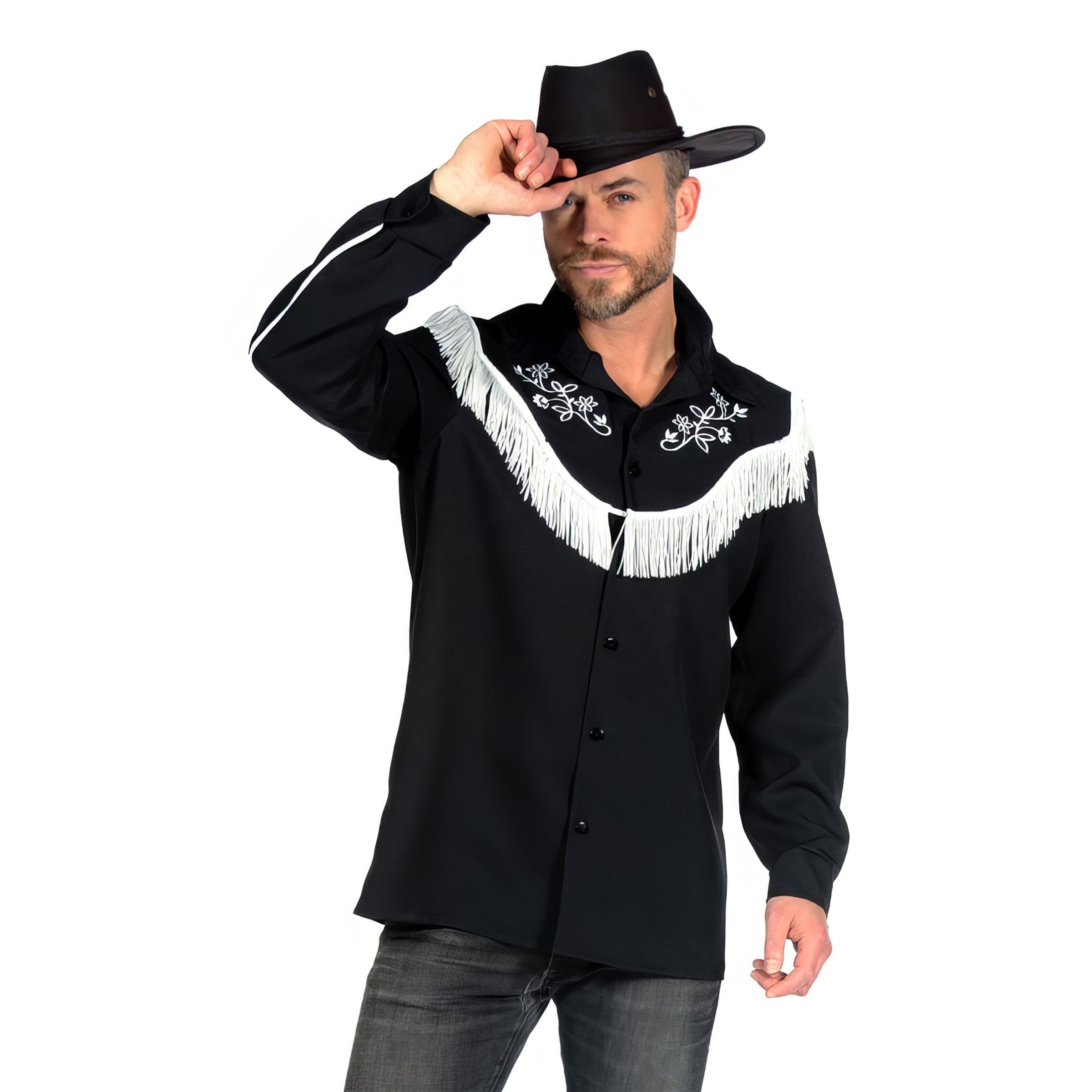 Musta Western Paita Deluxe Miesten - Small – Wilbers & Wilbers
