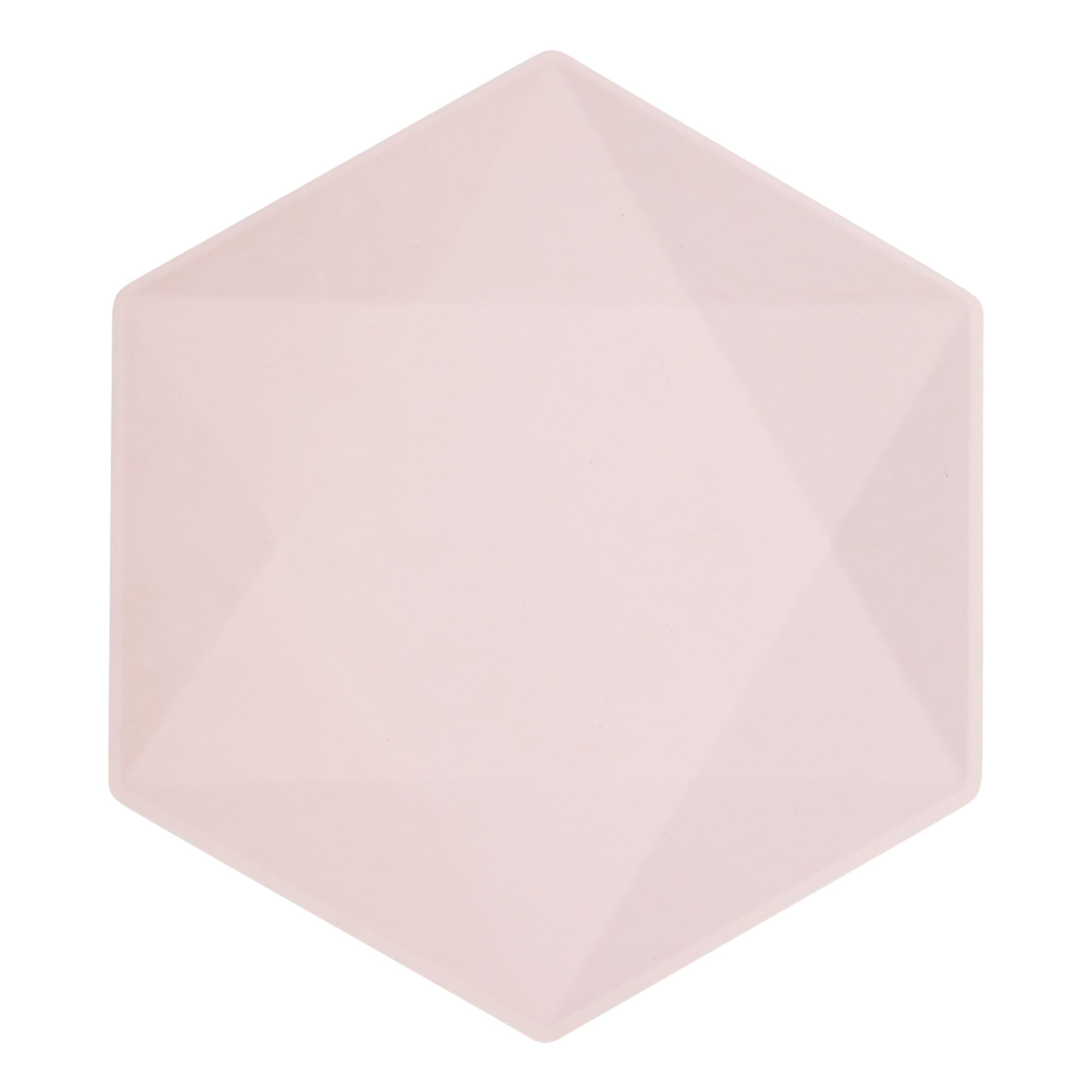 Lautaset Kuusikulmainen Vert Decor Vaaleanpunainen - Suuret – Riethmüller