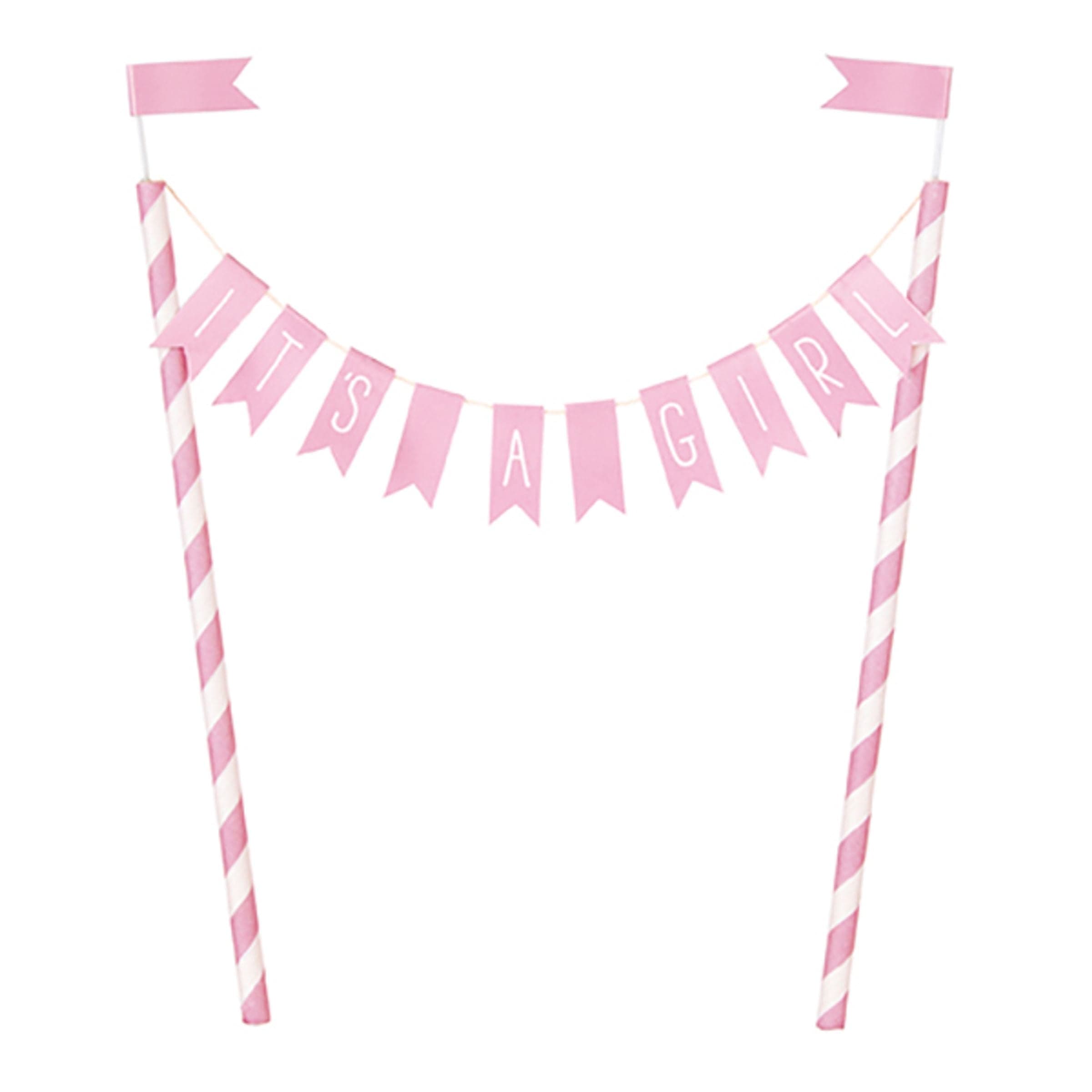 Kakunkoriste It´s A Girl Vaaleanroosa Liput – Unique Party