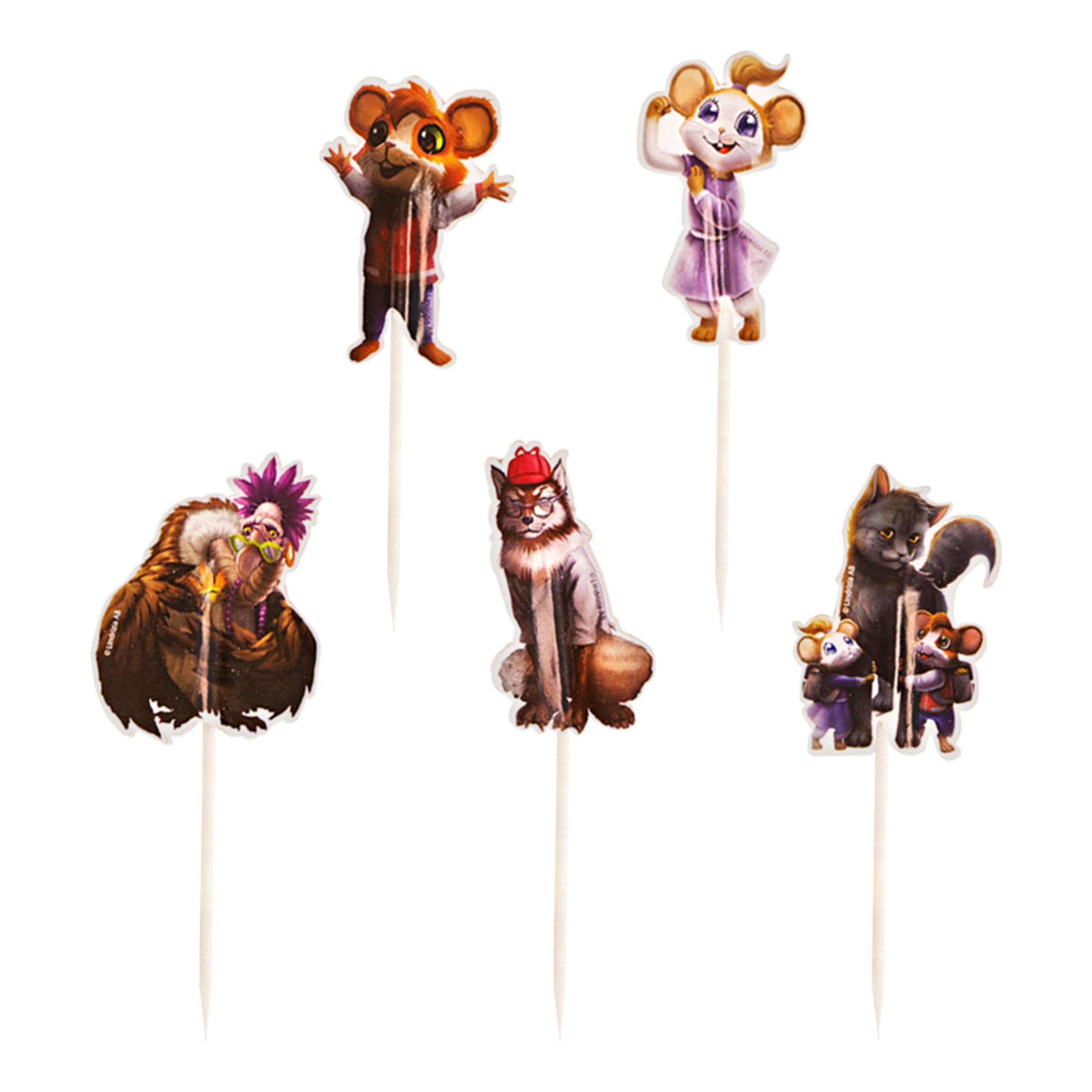 Kakkukoristeet Musse & Helium - 10-pakkaus – Design House 95