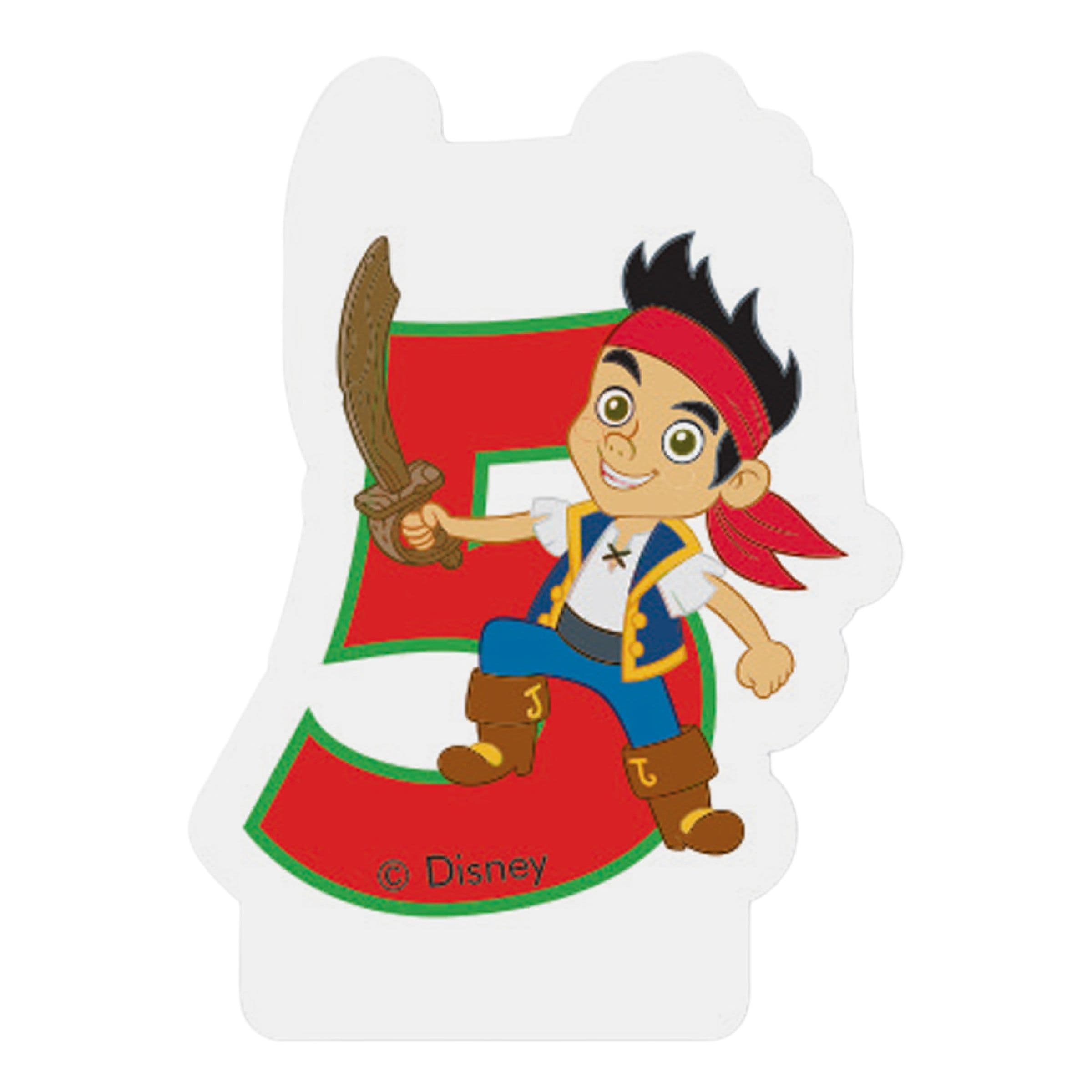 Kakkukynttilät Numero 5 Captain Jake – Globos Europe