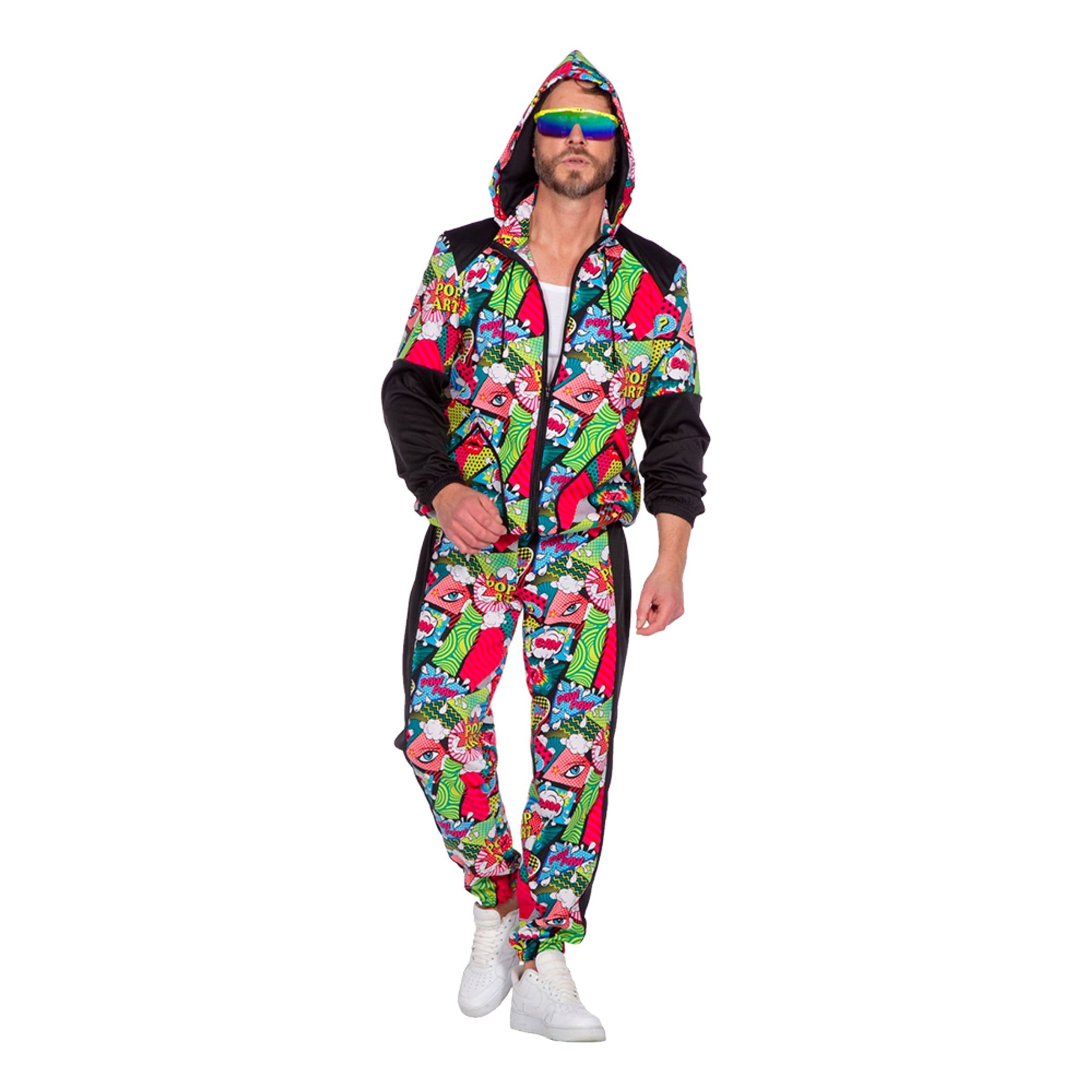Tracksuit Pop-Art Naamiaisasu - Large – Wilbers & Wilbers