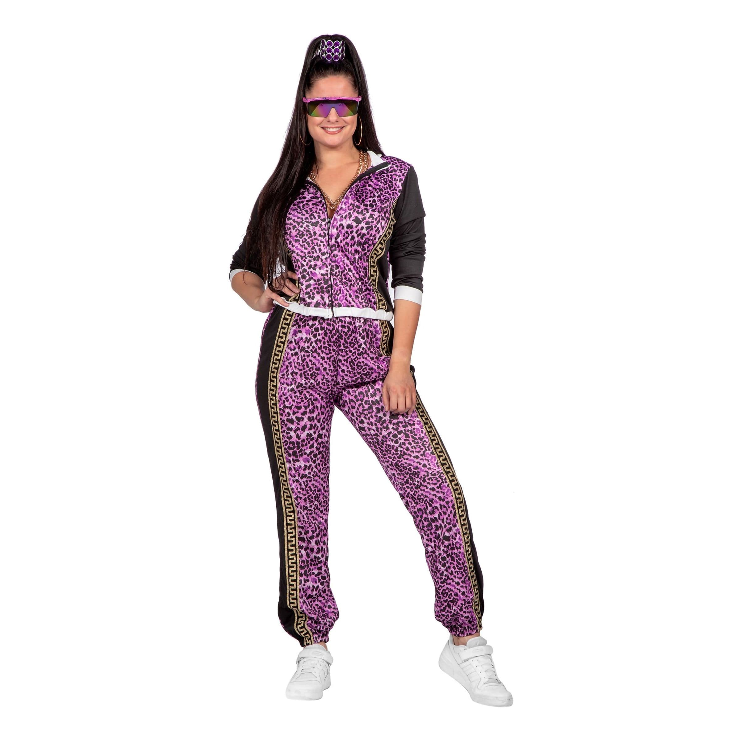 Verryttelypuku Naiset Leopard Violetti - 44 – Wilbers & Wilbers