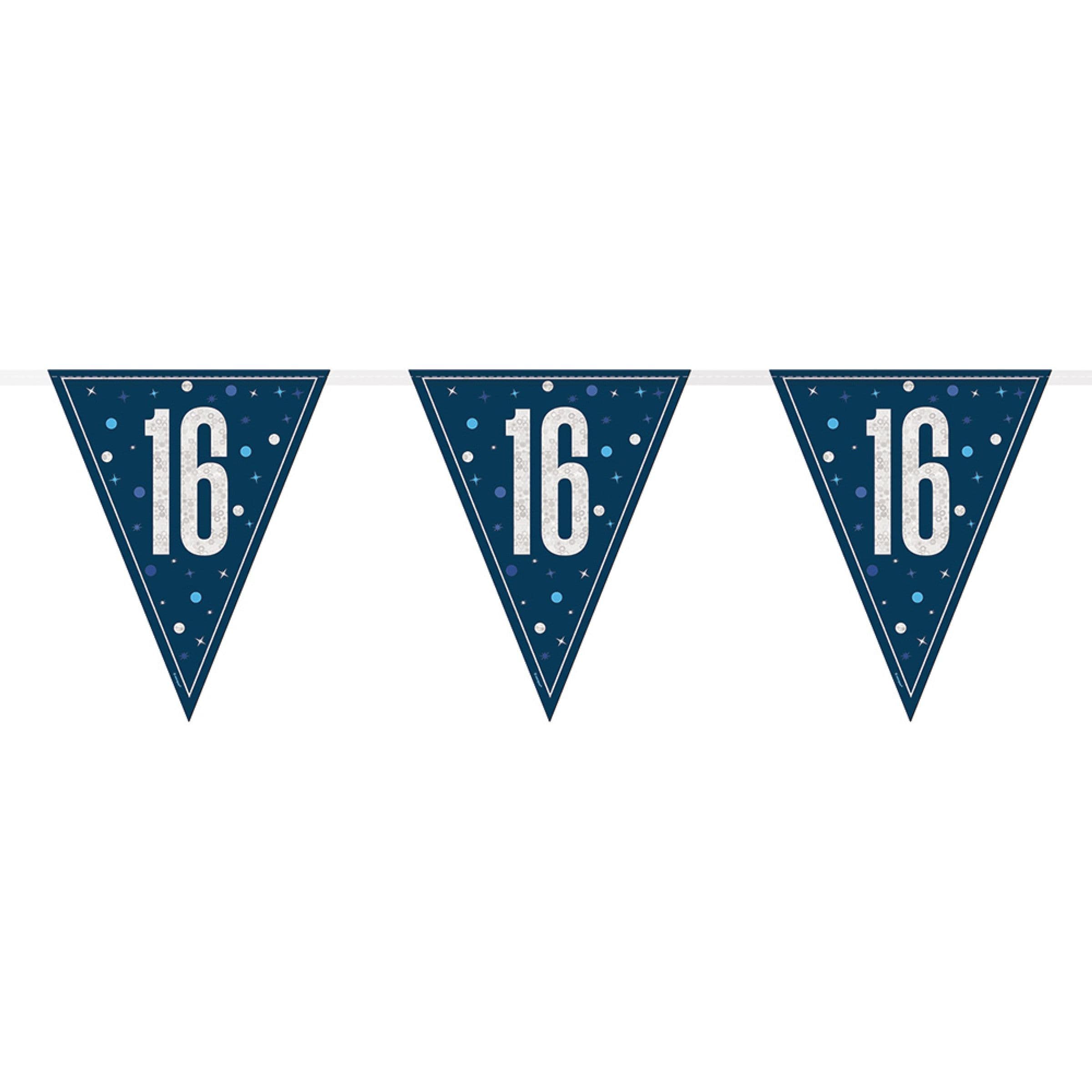 Viirinauha 16 Sininen/Hopea – Unique Party