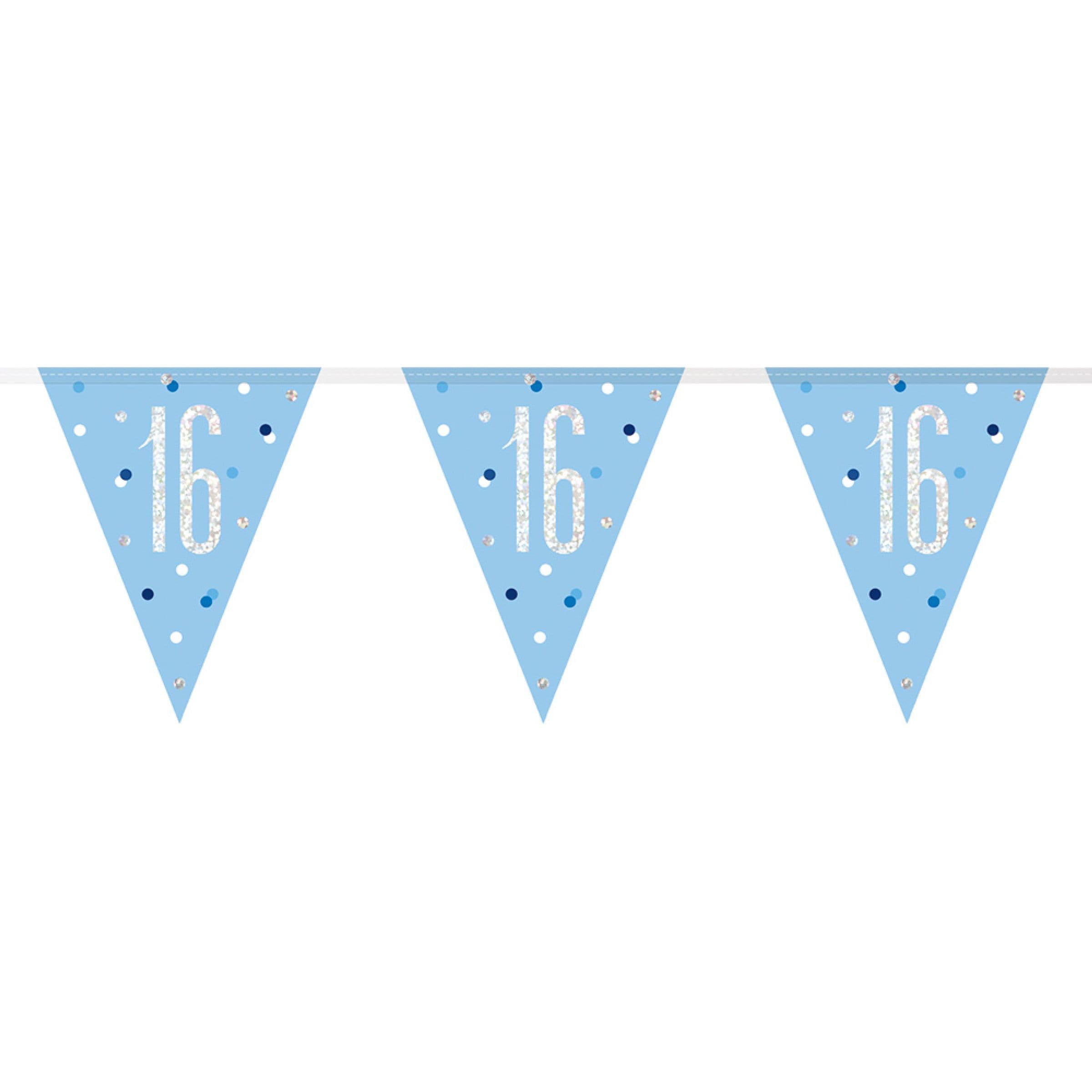 Viirinauha 16 Vaaleansininen/Hopea – Unique Party