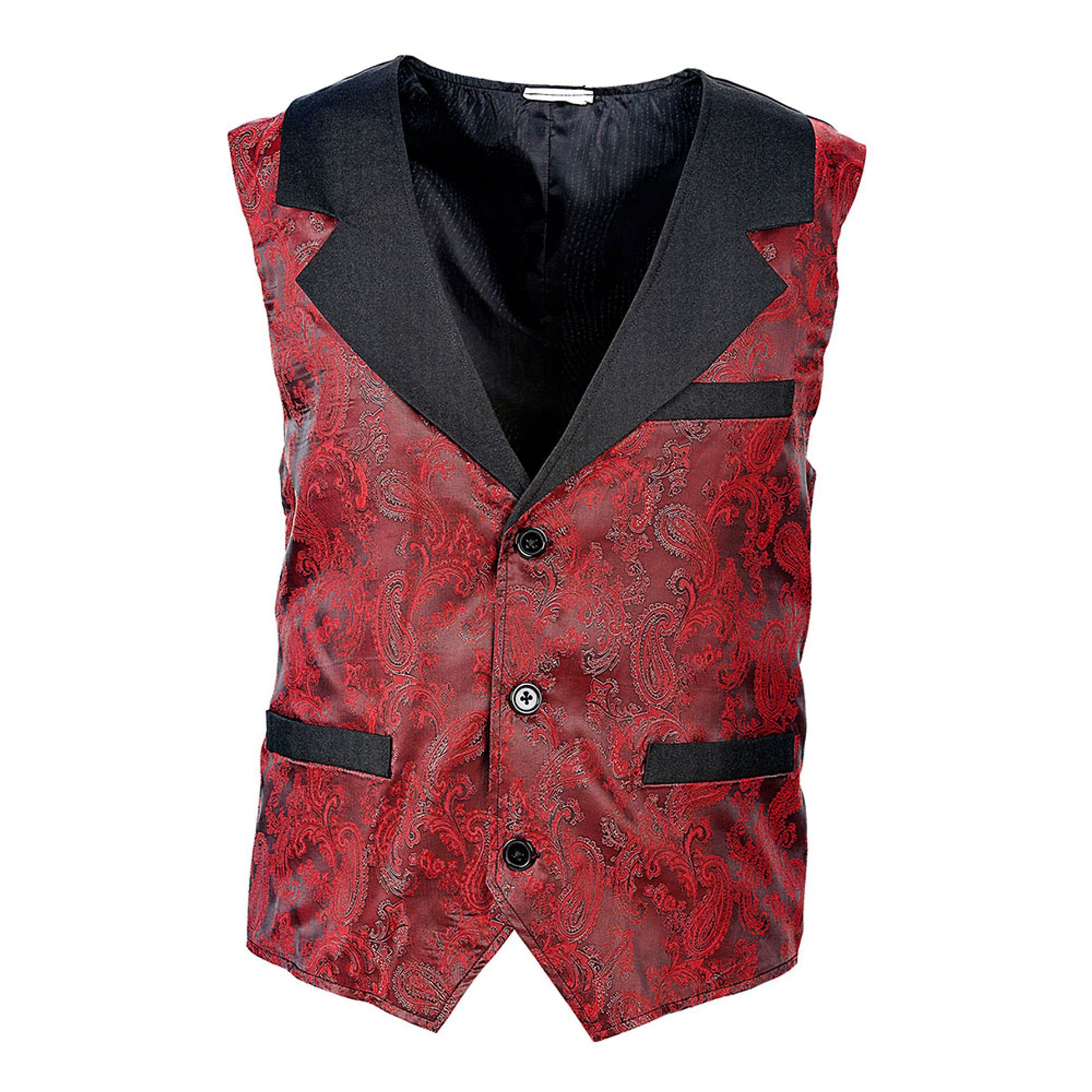 Vintage Jacquard Liivi Viininpunainen - Medium/Large – Widmann