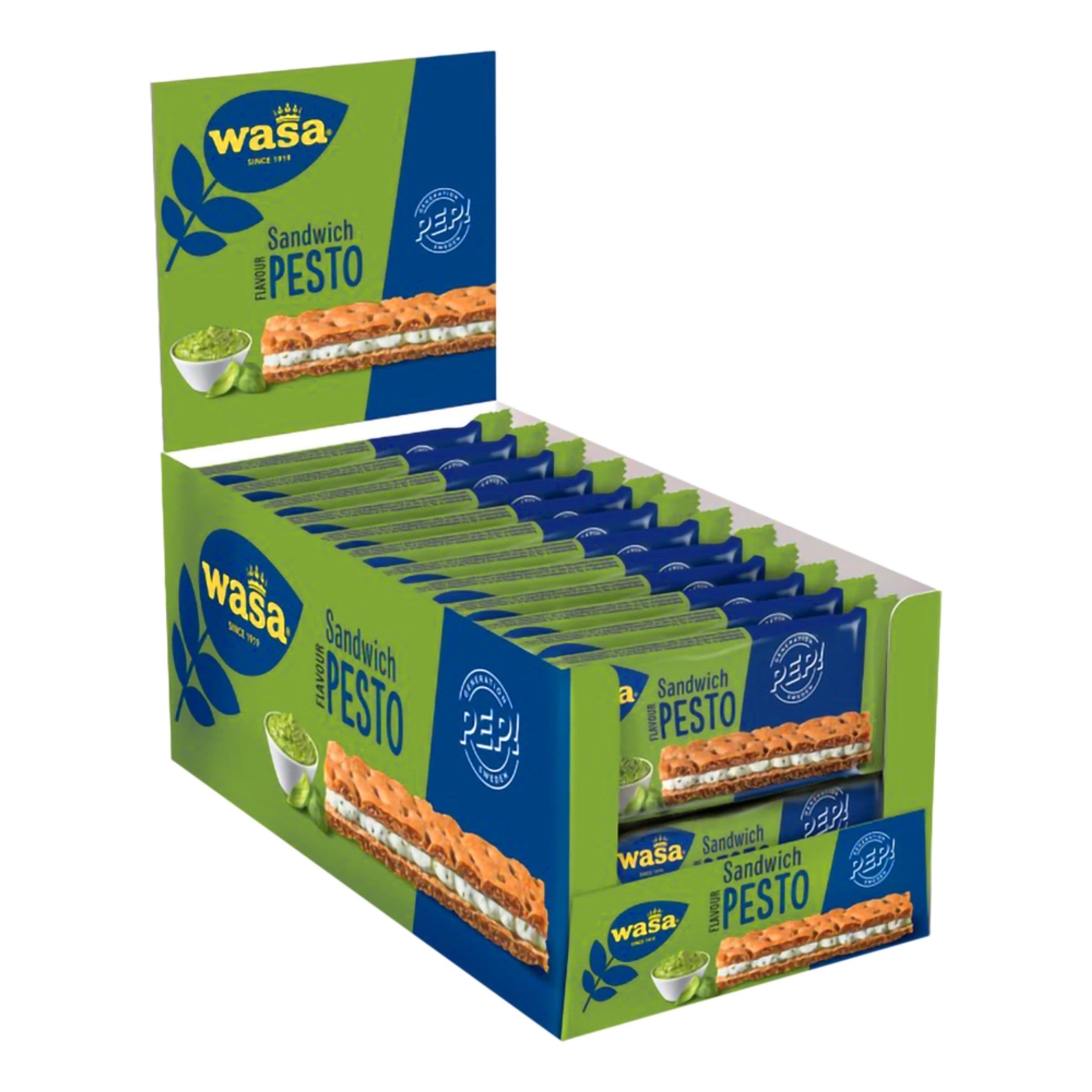 Wasa Sandwich Pesto Suurpakkaus - 24 x 30 g – ERT Godis Bulk