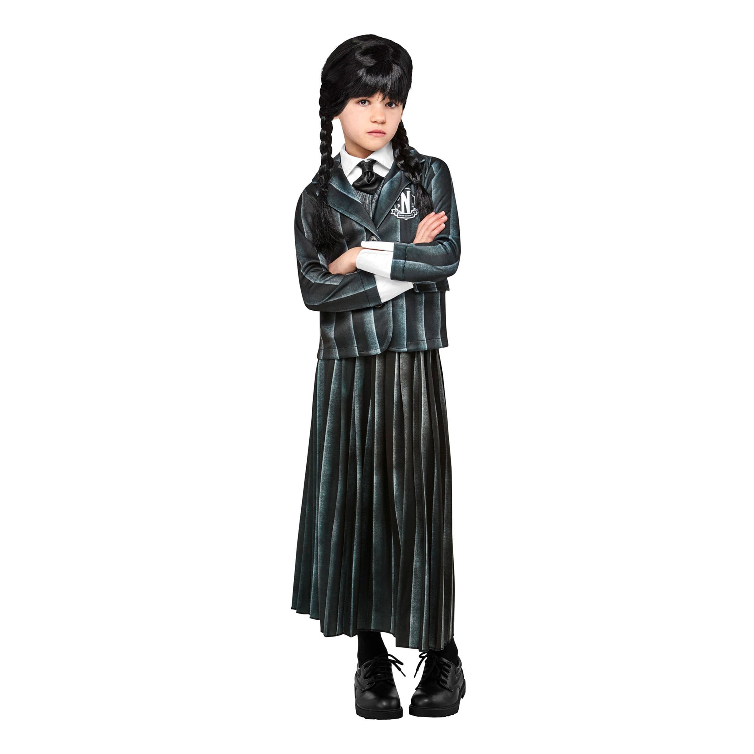 Wednesday Nevermore Academy Lasten Naamiaisasu - Small – Rubies Costumes
