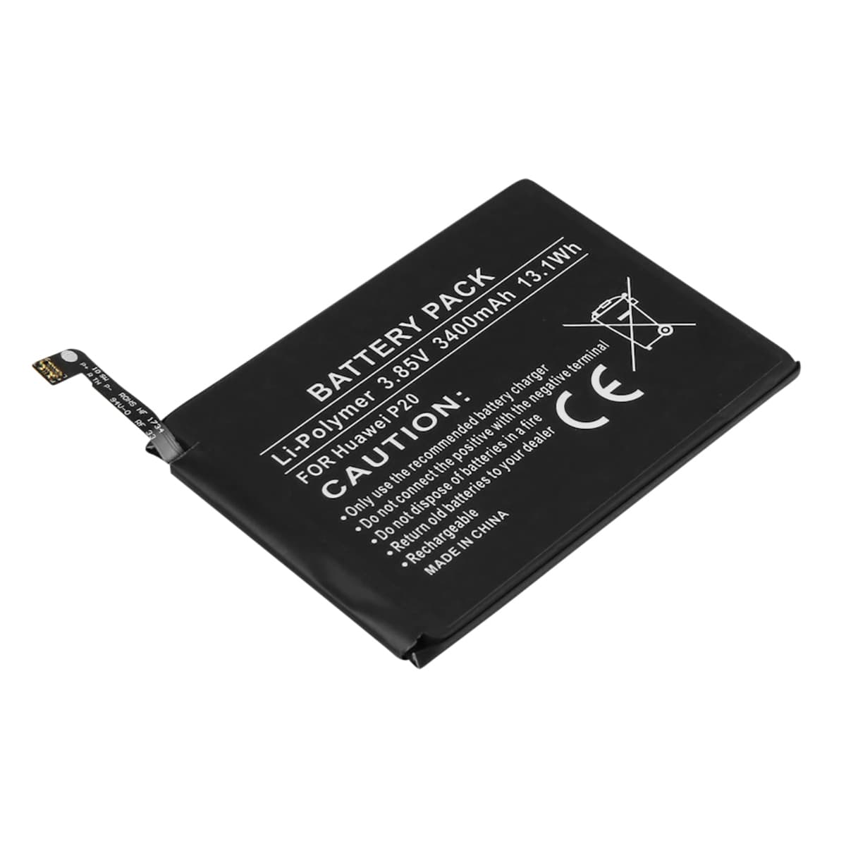 Akku Huawei P20:lle, Li-Polymer 3,85V 3400mAh 13,1Wh – Avizar