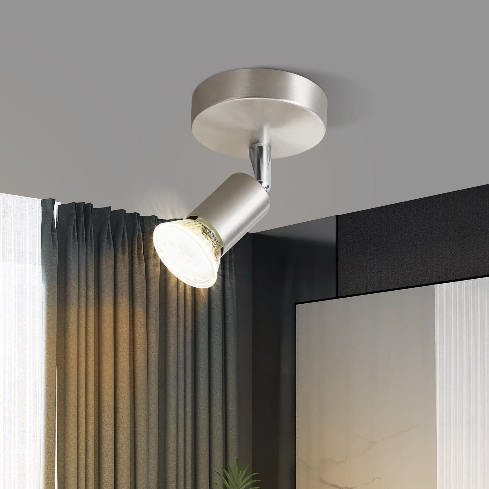 ZMH Spot GU10 Moderni muotoilu Ruostumaton teräs Max40W 330° kääntyvä – ZMH
