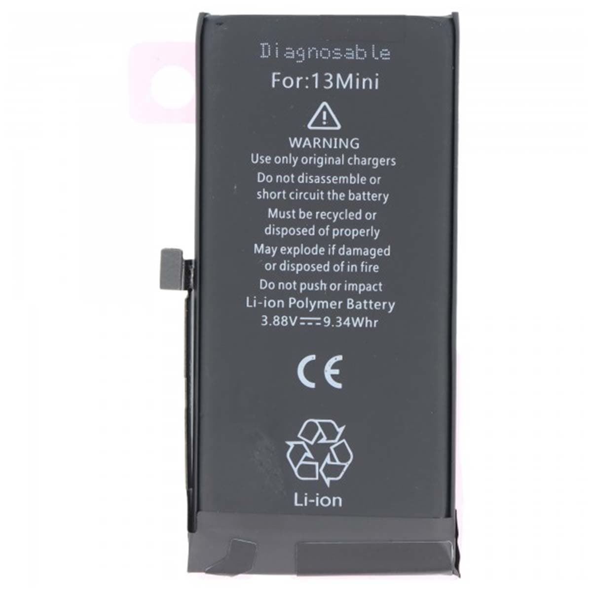 Akku diagnosoitava iPhone 13 Mini Li-Polymer 3,88V 2406mAh 9,3Wh – Avizar
