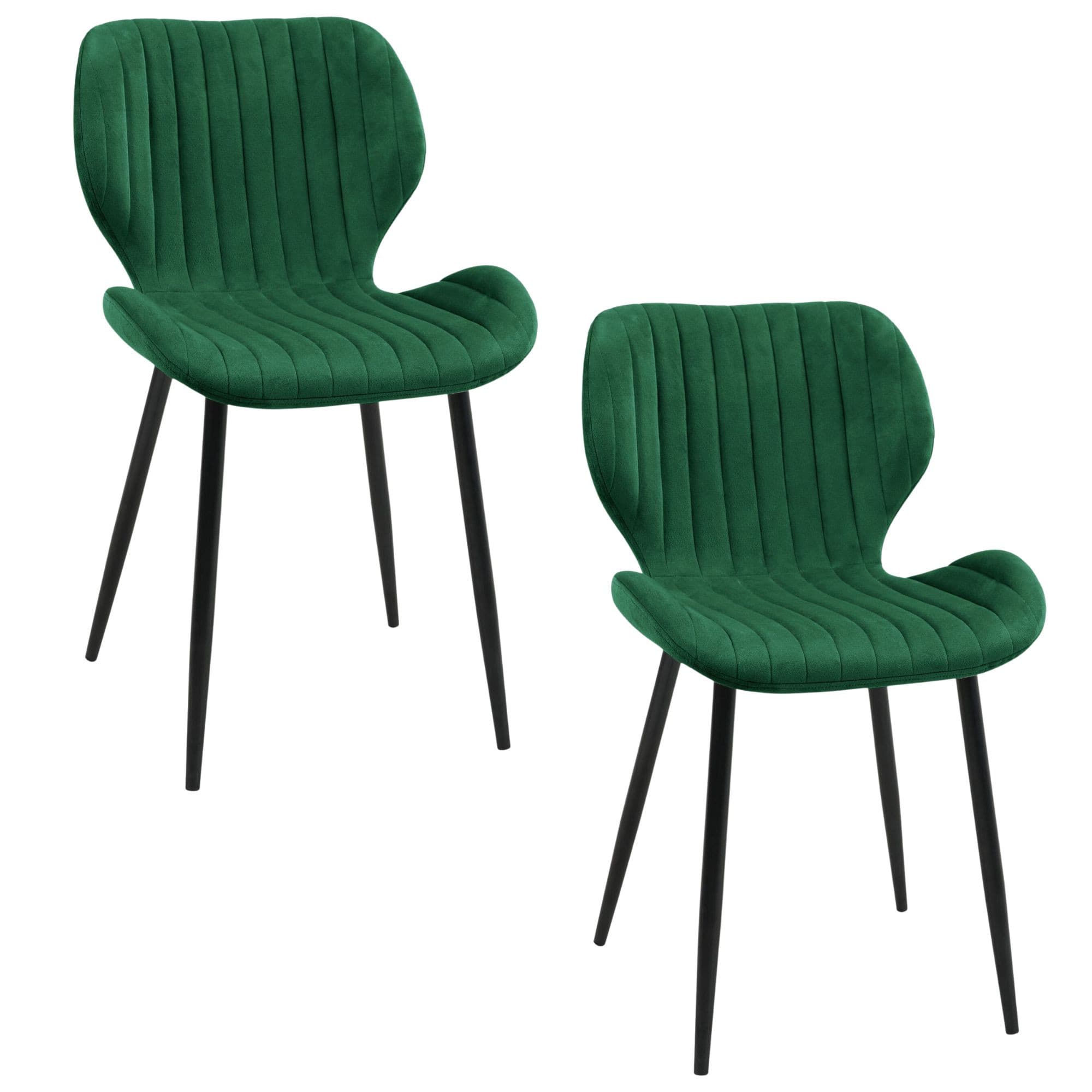 Akord 2 Tuolin setti Sametti Pullonvihreä 30x36x47 – Akord