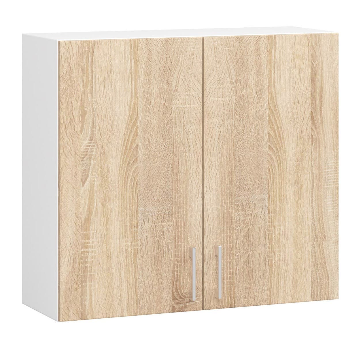 Akord Keittiön seinäkaappi Lima Valkoinen/Sonoma-tammi 80x31x72 – Akord