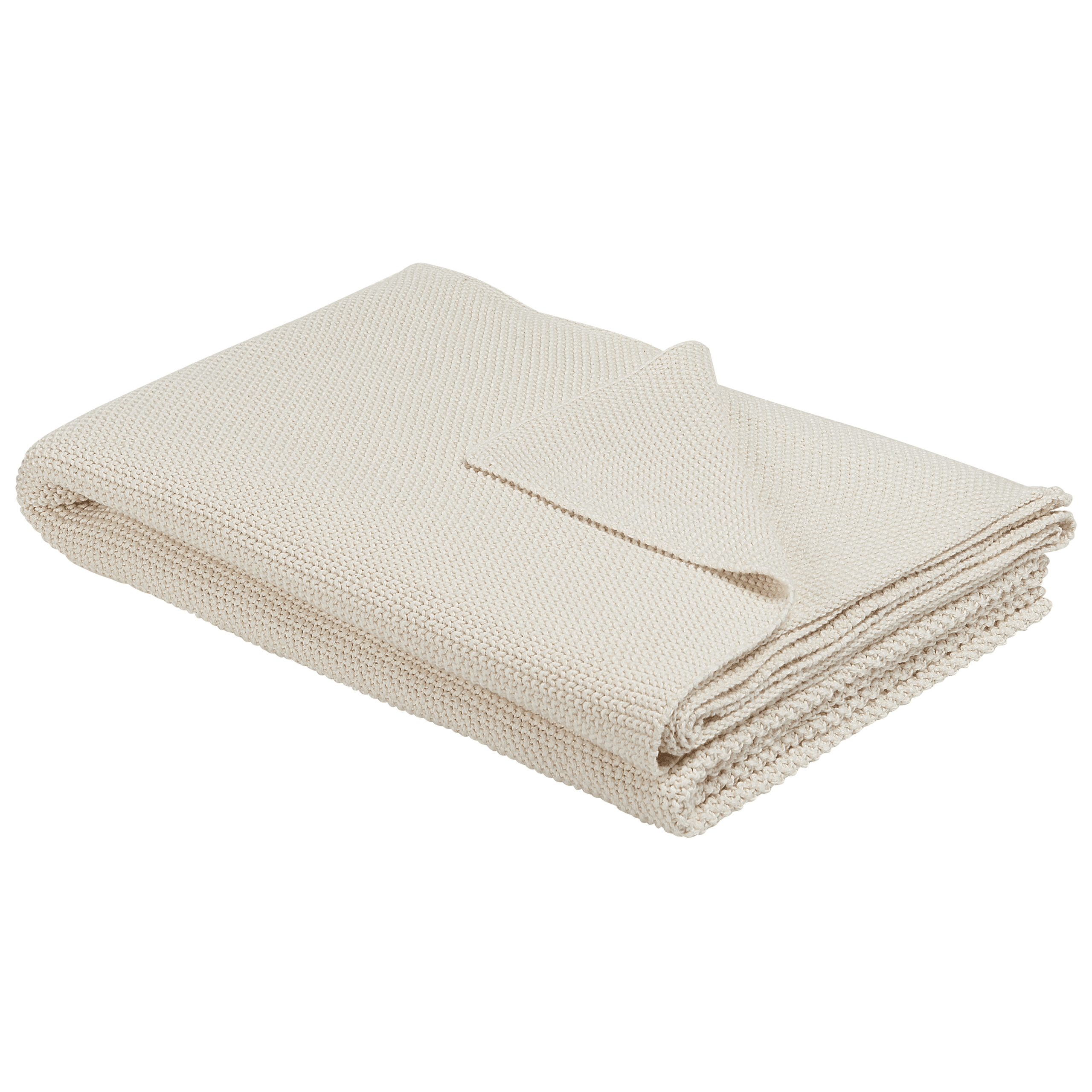 Torkkupeitto ASAKA puuvilla 130 x 180 cm Beige – Beliani