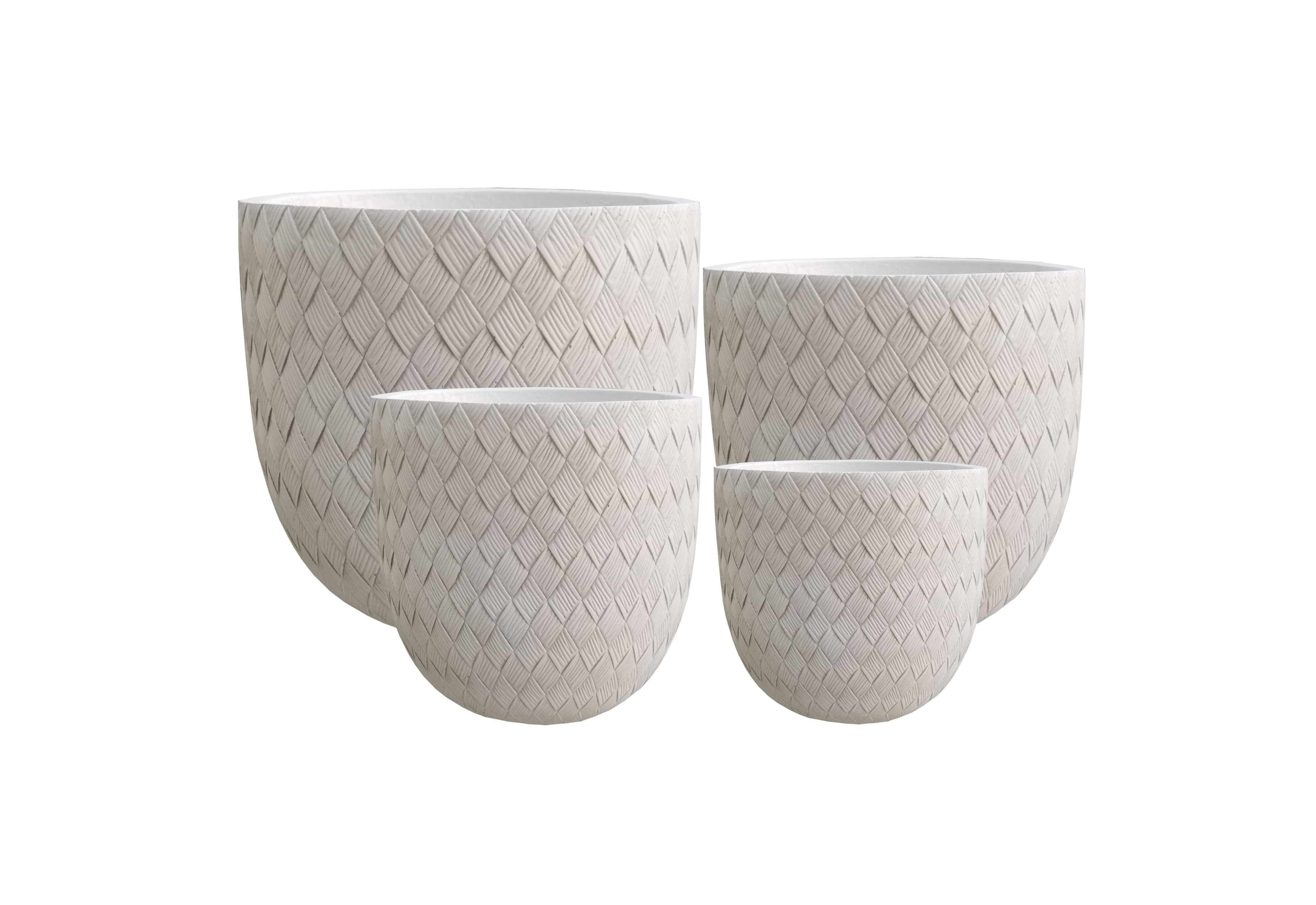 Ruukku fiber clay HEVRA Komplet 44x44x42 matt 4kpl – MONDEX