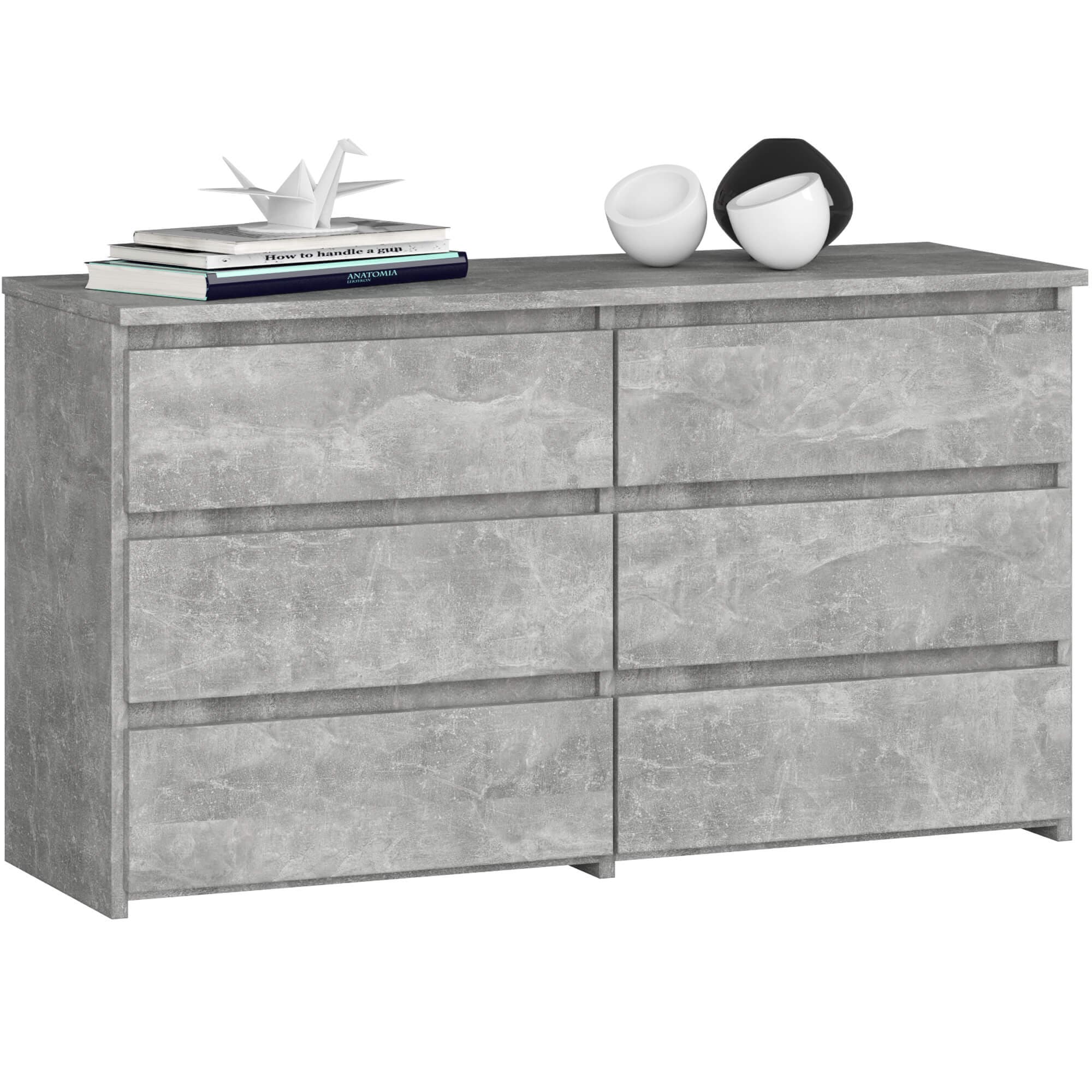Akord Lipasto 6 Laatikoa Betoni 100x35x57 – Akord