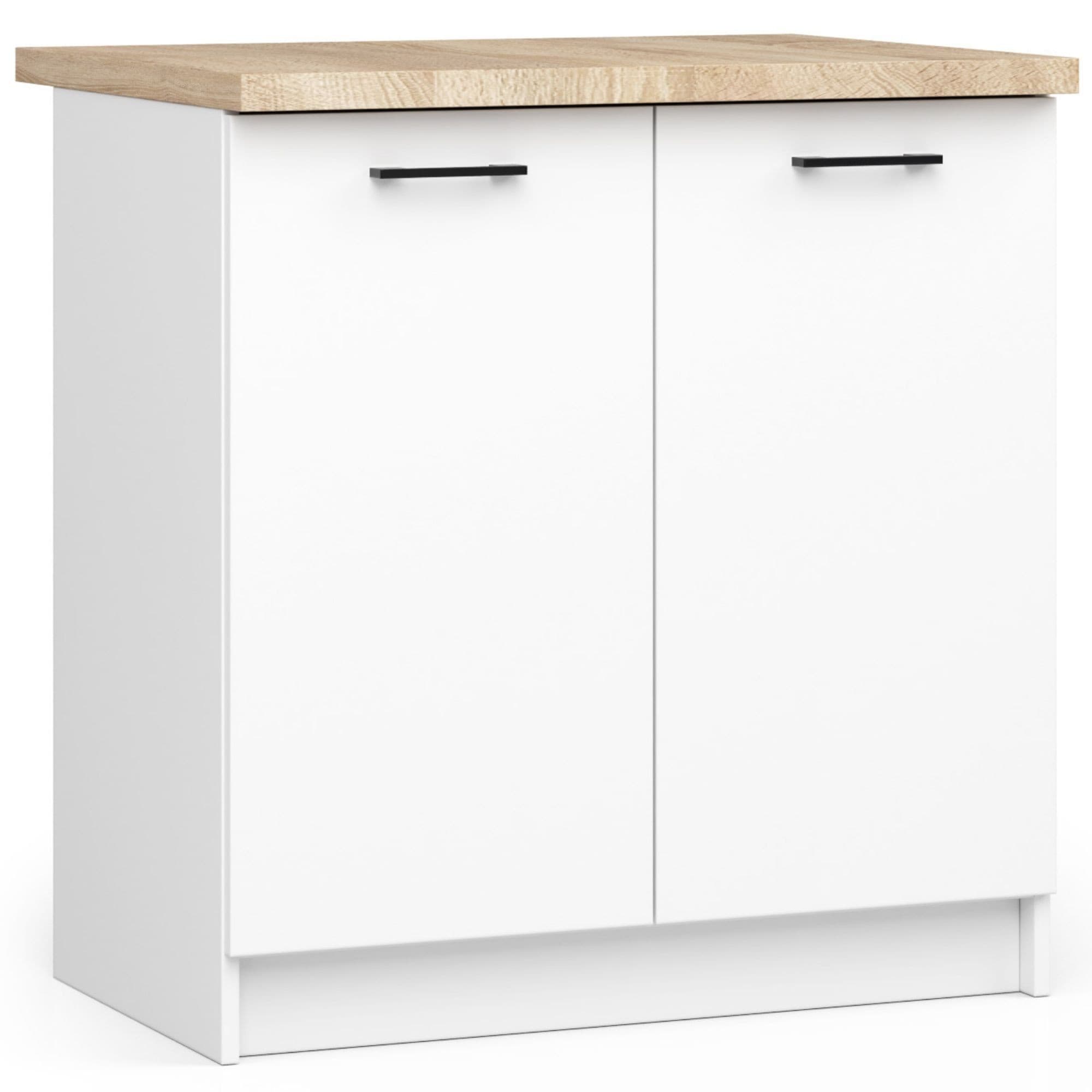 Akord Oliwia Keittiökaappi 2-ovinen Valkoinen Tasolla 80x46x85 – Akord