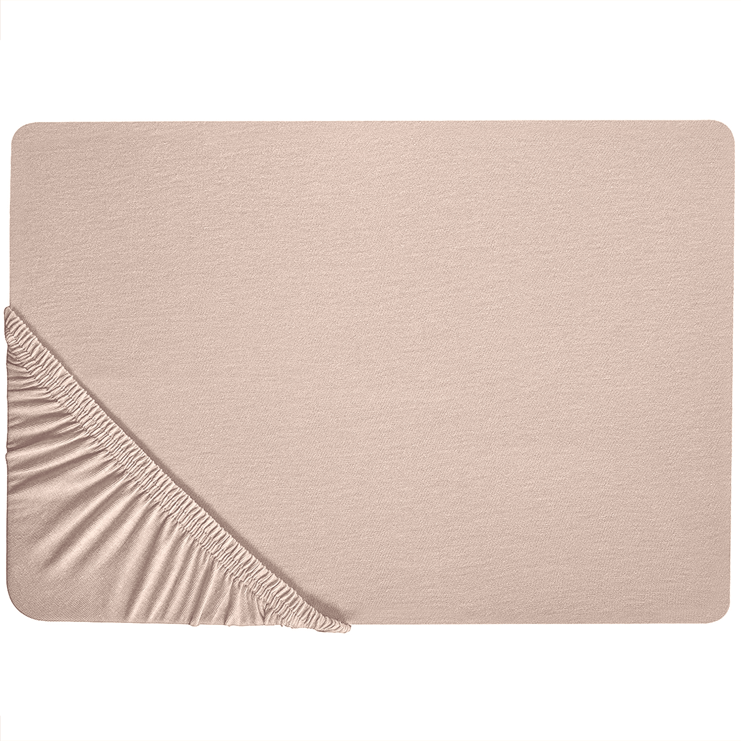 Muotoonommeltu lakana HOFUF puuvilla 180 x 200 cm Beige – Beliani