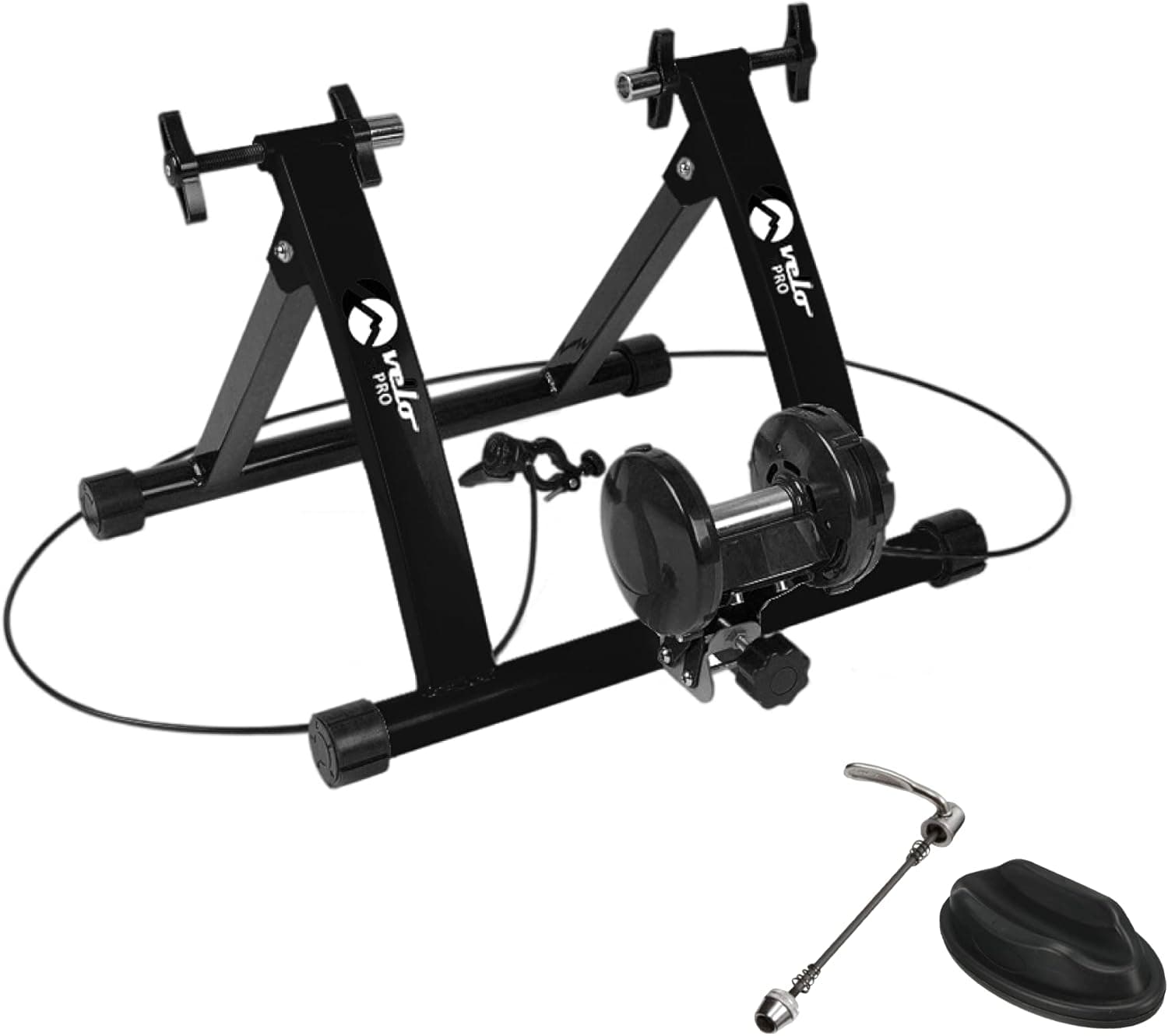 Turbo Trainer säädettävä vastus magneettinen sisämaantiepyörä maastopyörä musta – Monstershop