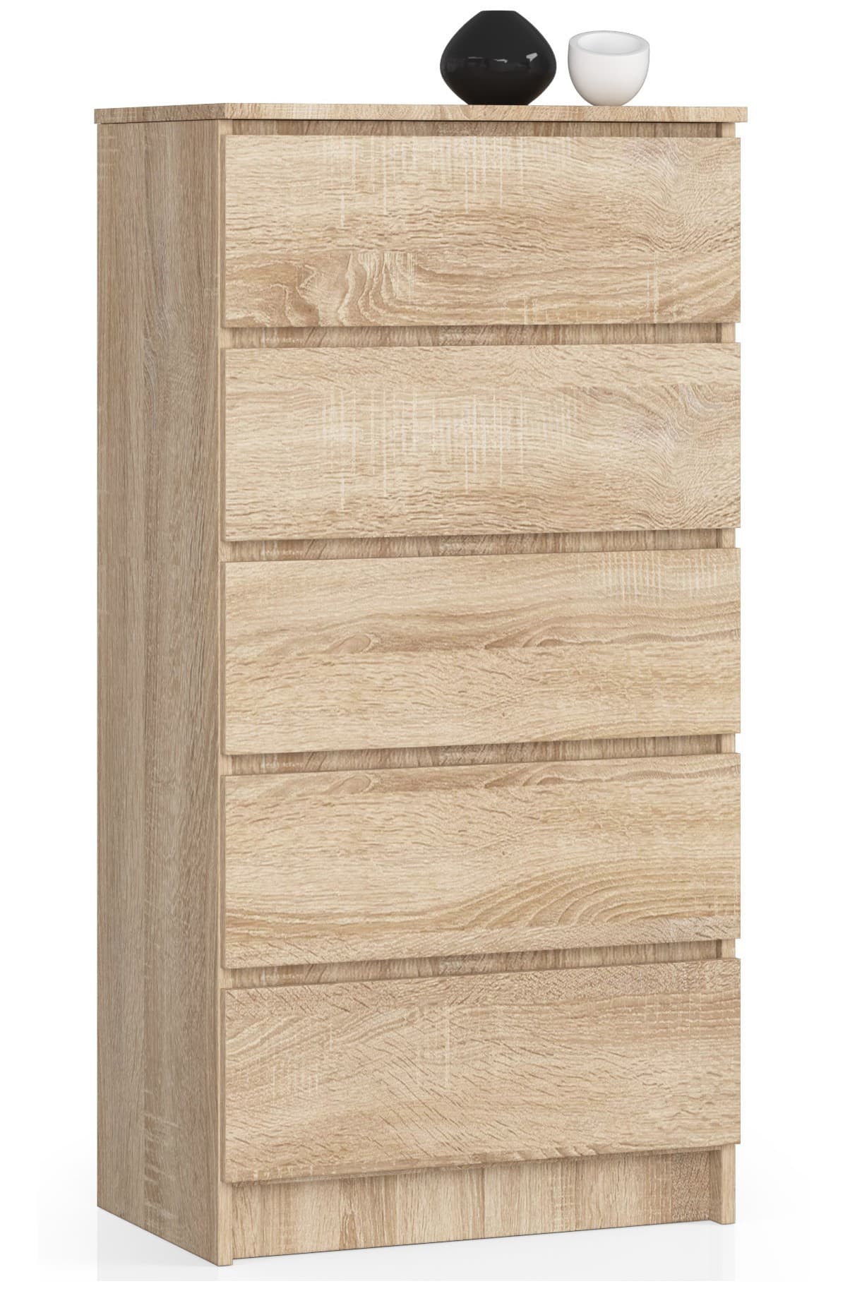 Akord Lipasto 5 Laatikoa Sonoma-tammi 60x40x121 – Akord