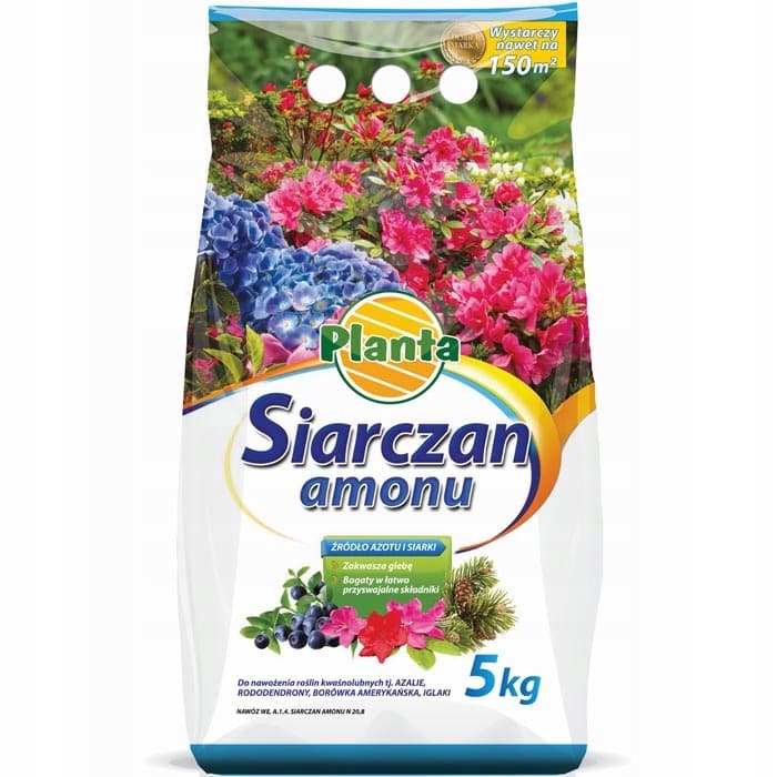 Ammoniumsulfaattilannoite maan happamoittamiseen 5 kg – Planta