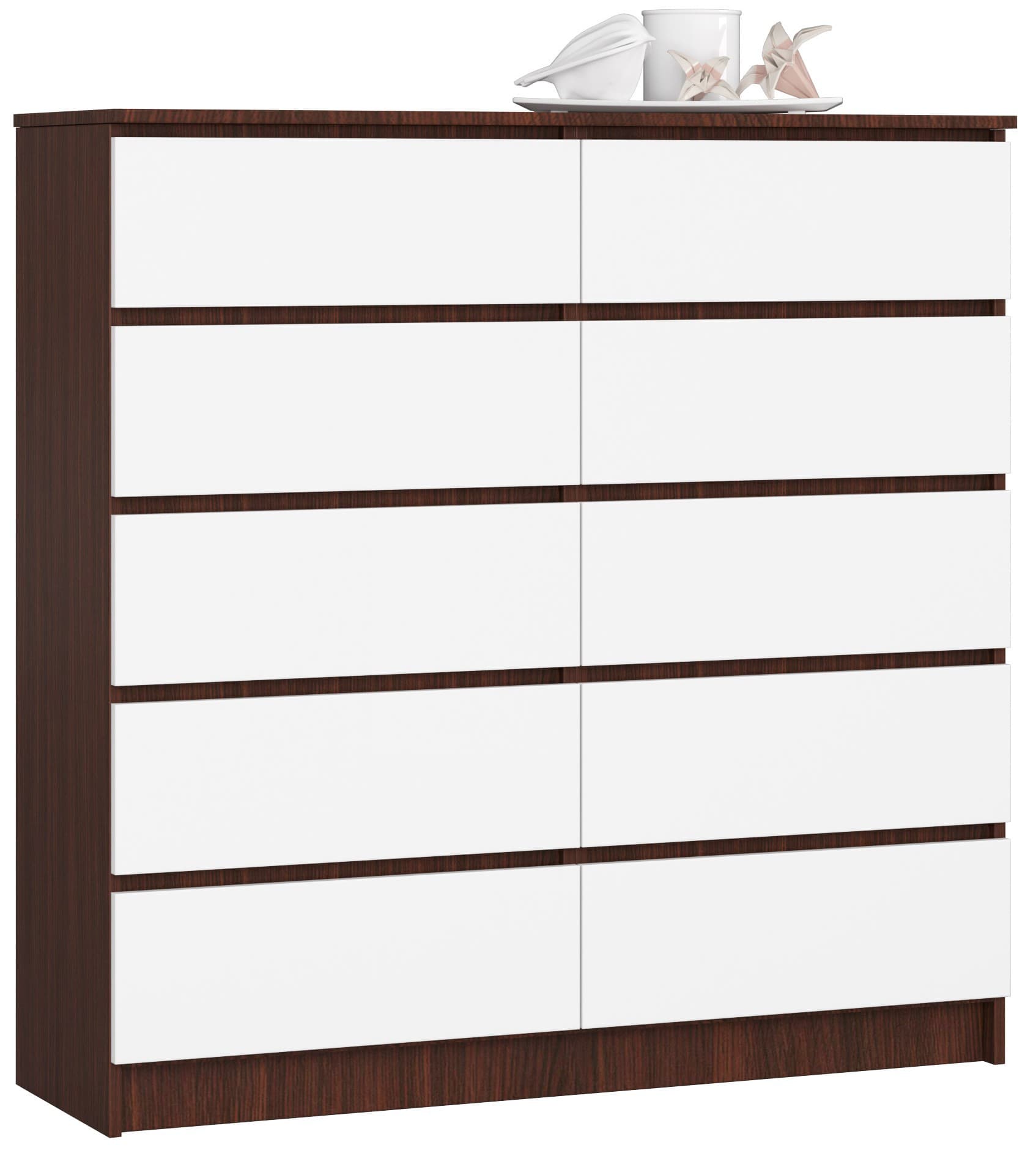 Akord Lipasto 10 Laatikkoa Valkoinen 120x40x121 – Akord