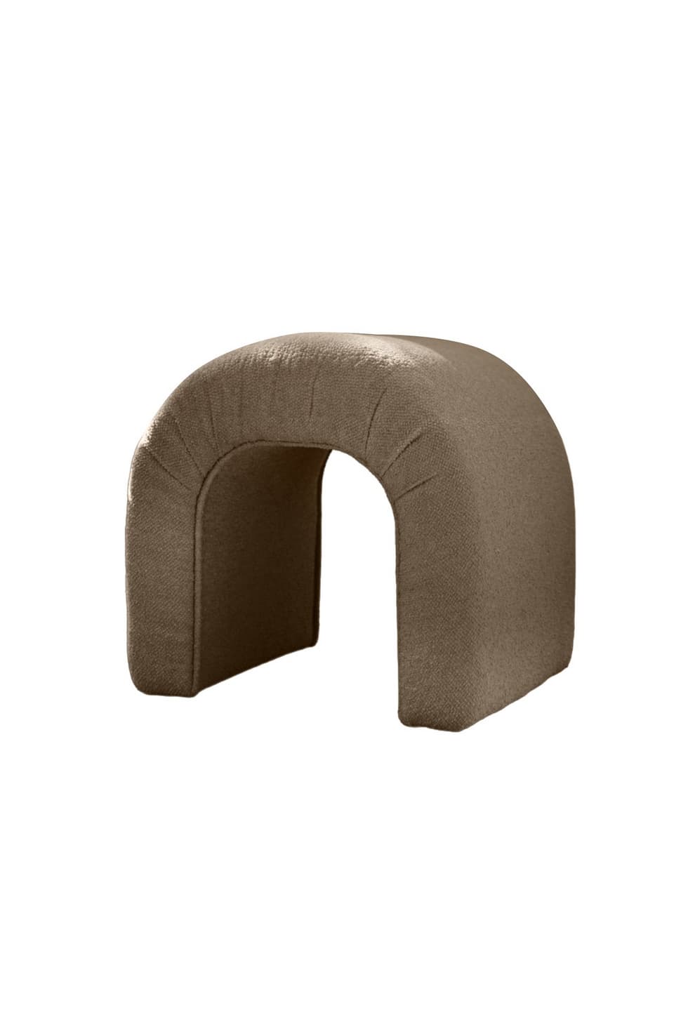 Norda Design Tyylikäs ruskea rahi, 51 x 45 x 46 cm, 100 % polyesteri (teddy-kangas), pyökkirunko | Kodikas ja moderni aksentti – Norda Design