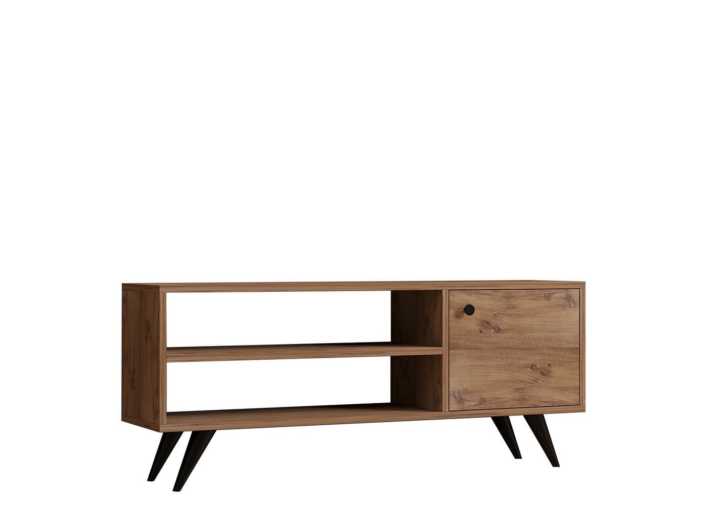 Norda Design moderni TV-taso, Atlantic Pine, 120 cm | 100 % melamiinipinnoitettu, 18 mm paksu | Seinään kiinnitettävä, lisäsäilytystilaa – Norda Design