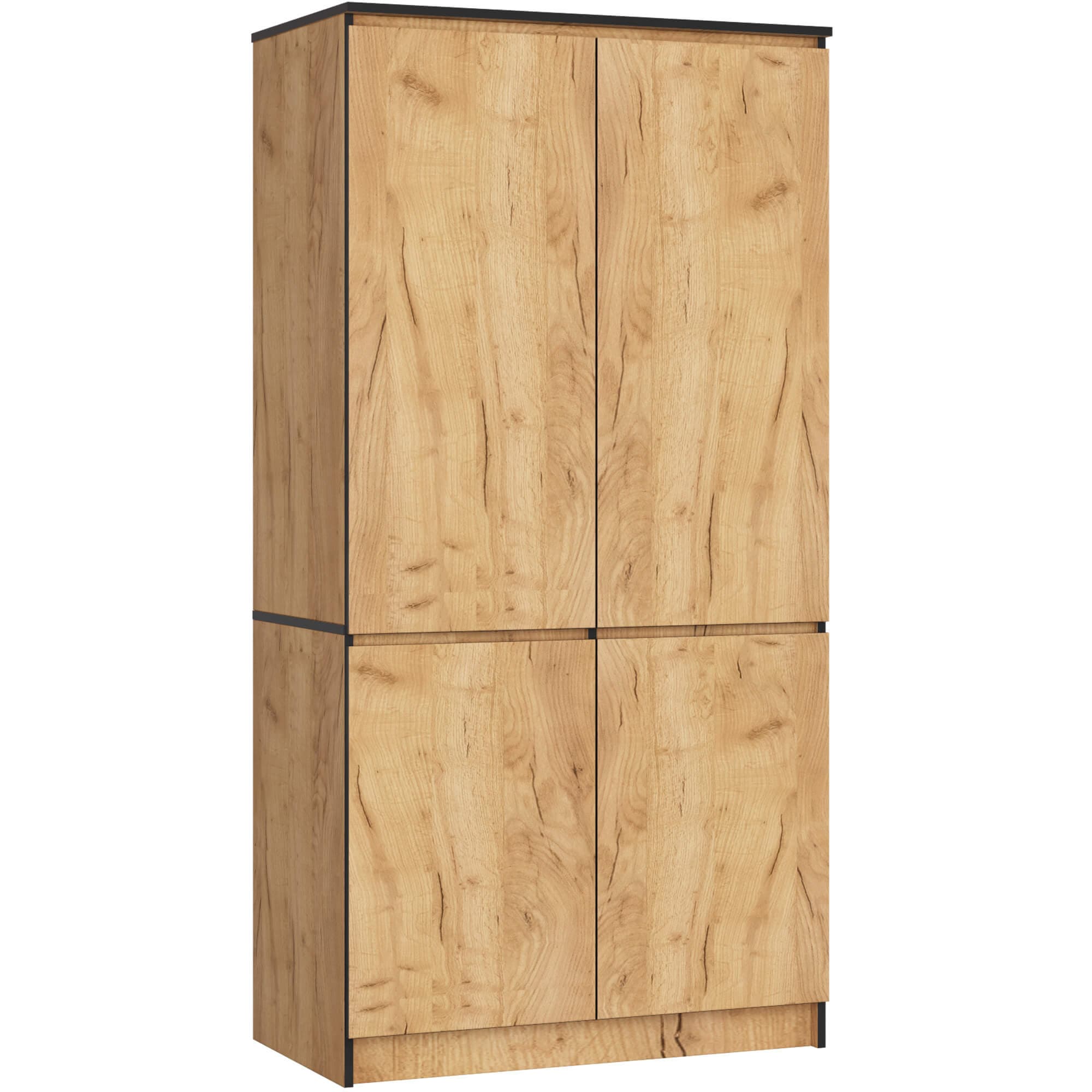 Akord Vaatekaappi 4-ovinen Tammi Craft 90x51x180 – Akord