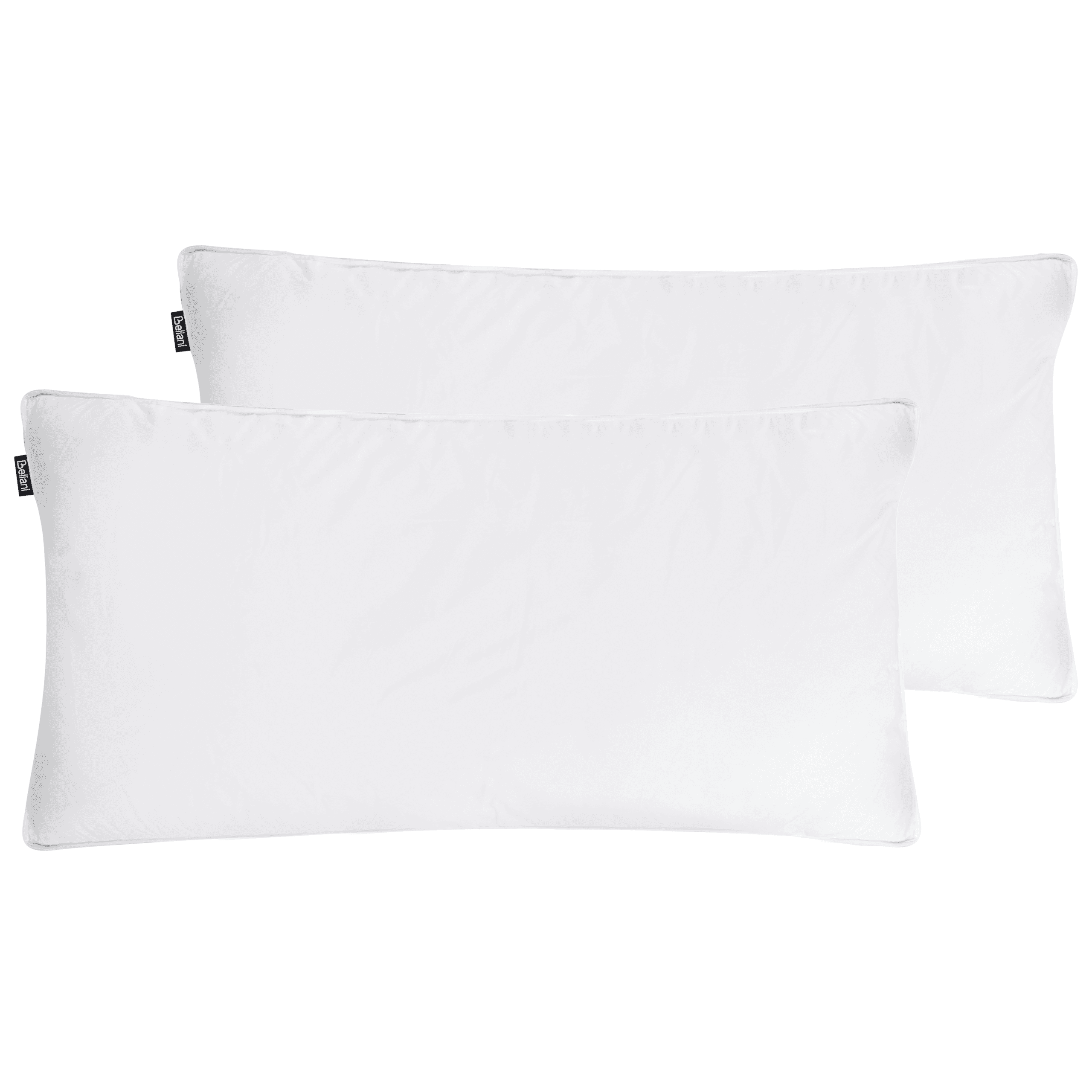 Tyynysetti 2 kpl VIHREN Matala 40 x 80 cm Valkoinen – Beliani