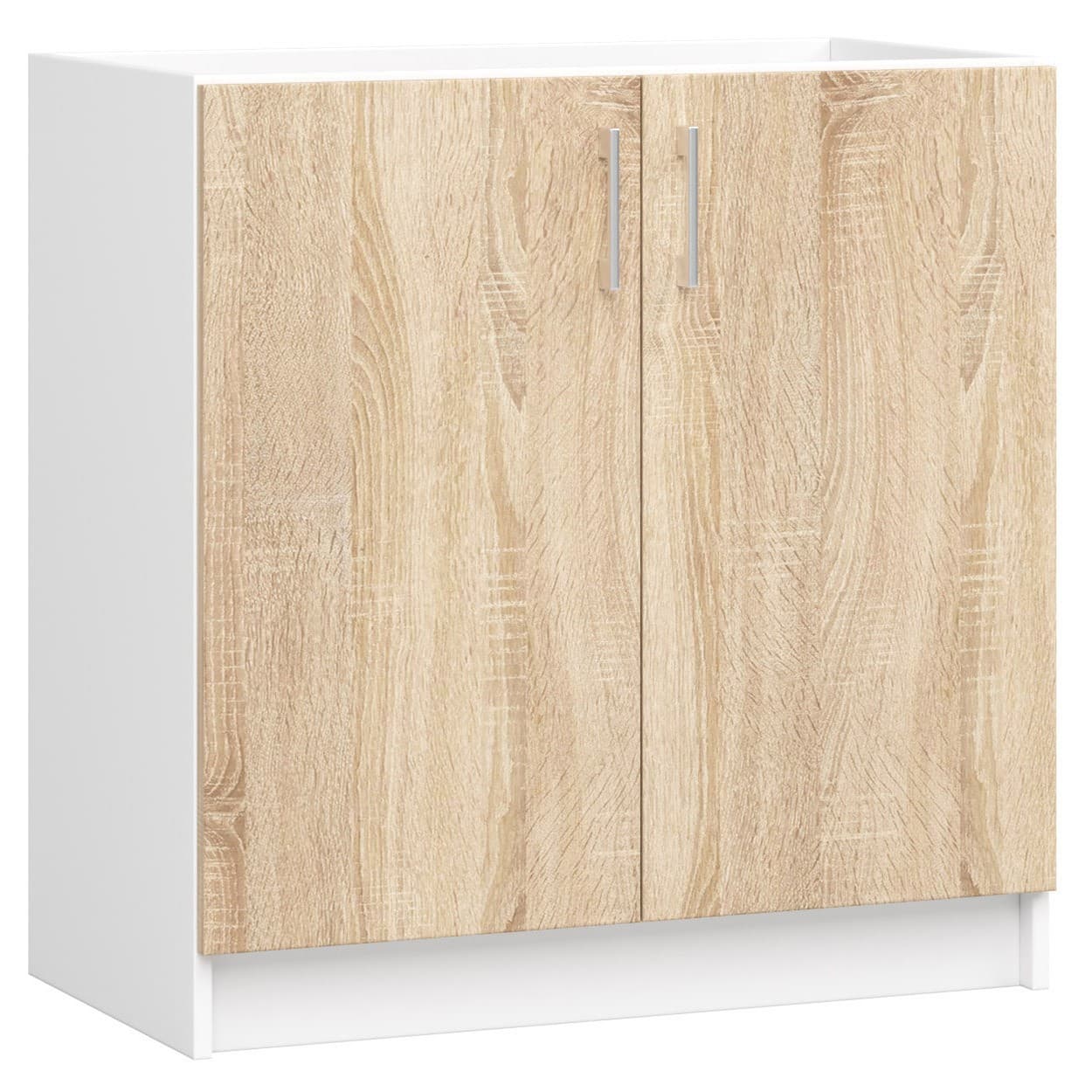 Akord Kaappi Lima Valkoinen/Sonoma-tammi 80x45x82 – Akord
