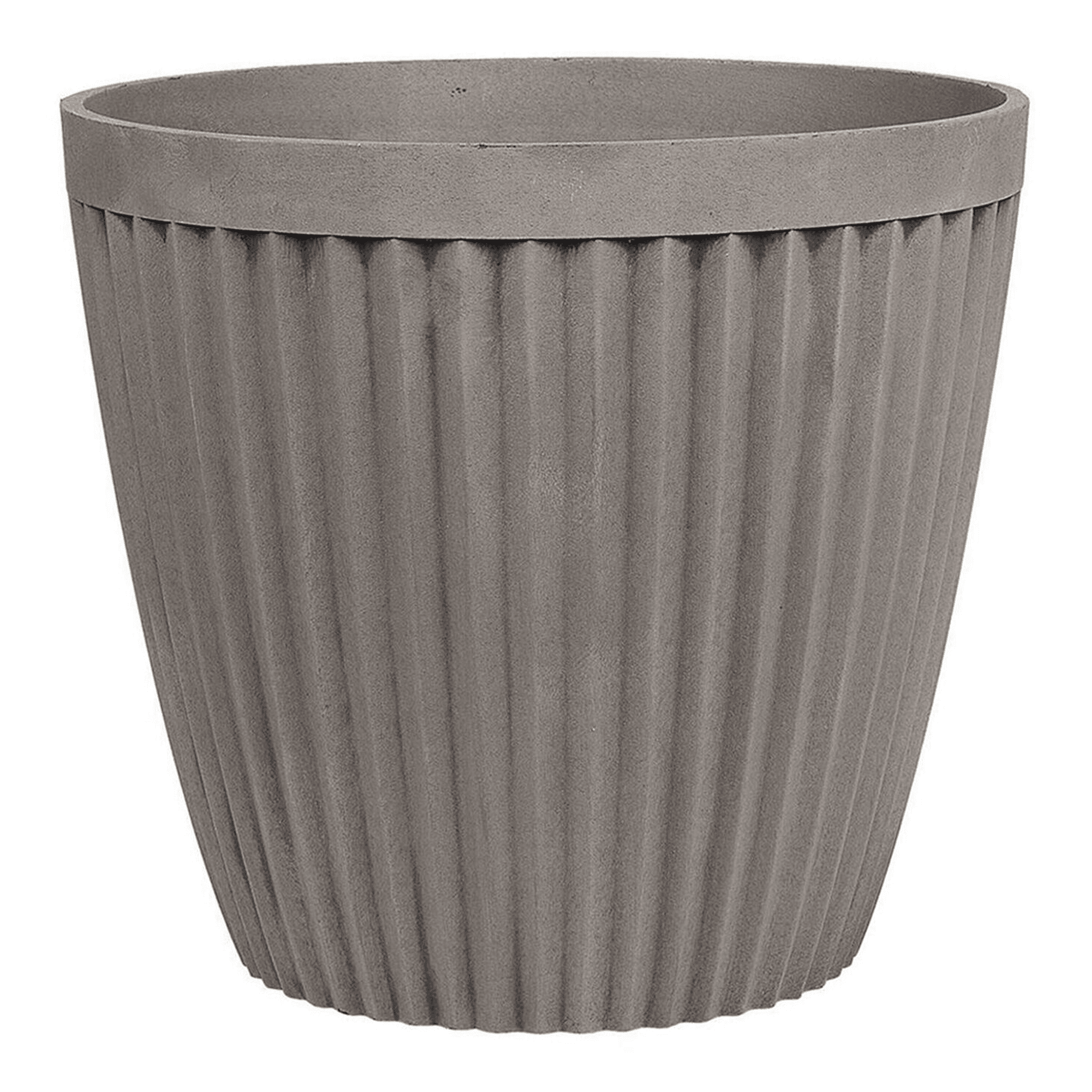 Kukkaruukku POKA 36 cm Ruskeanharmaa – Beliani